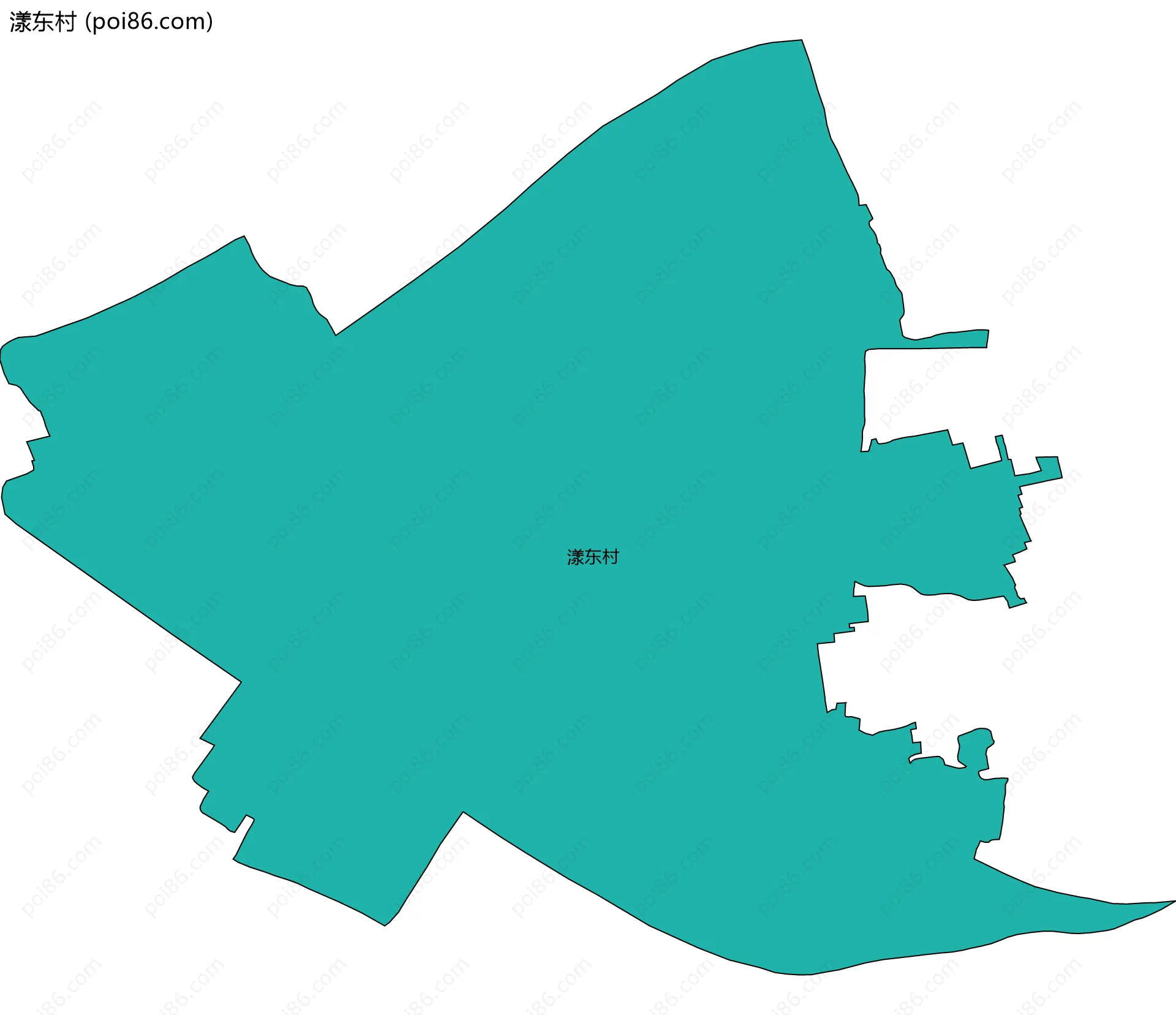 漾东村边界地图