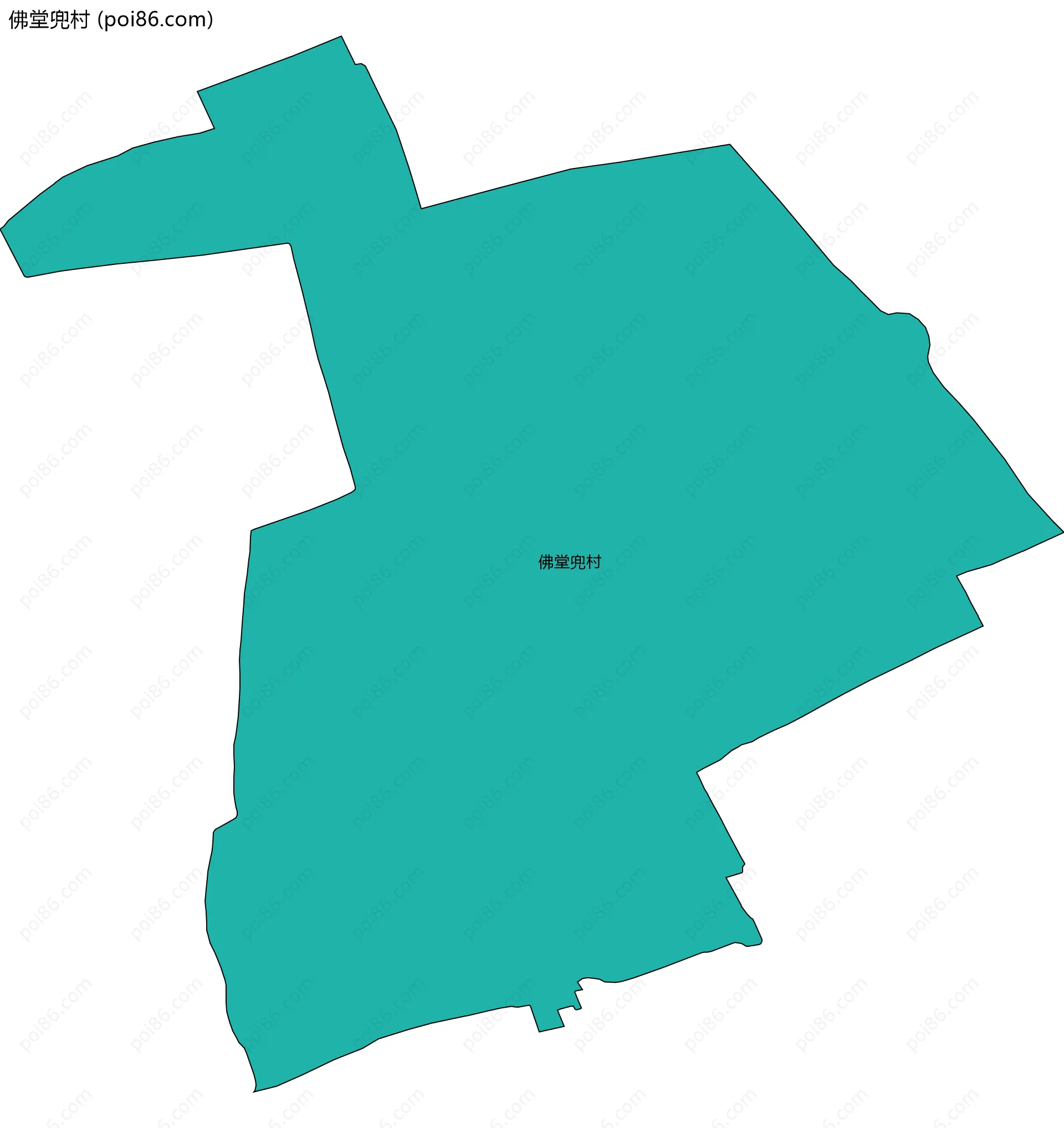 佛堂兜村边界地图