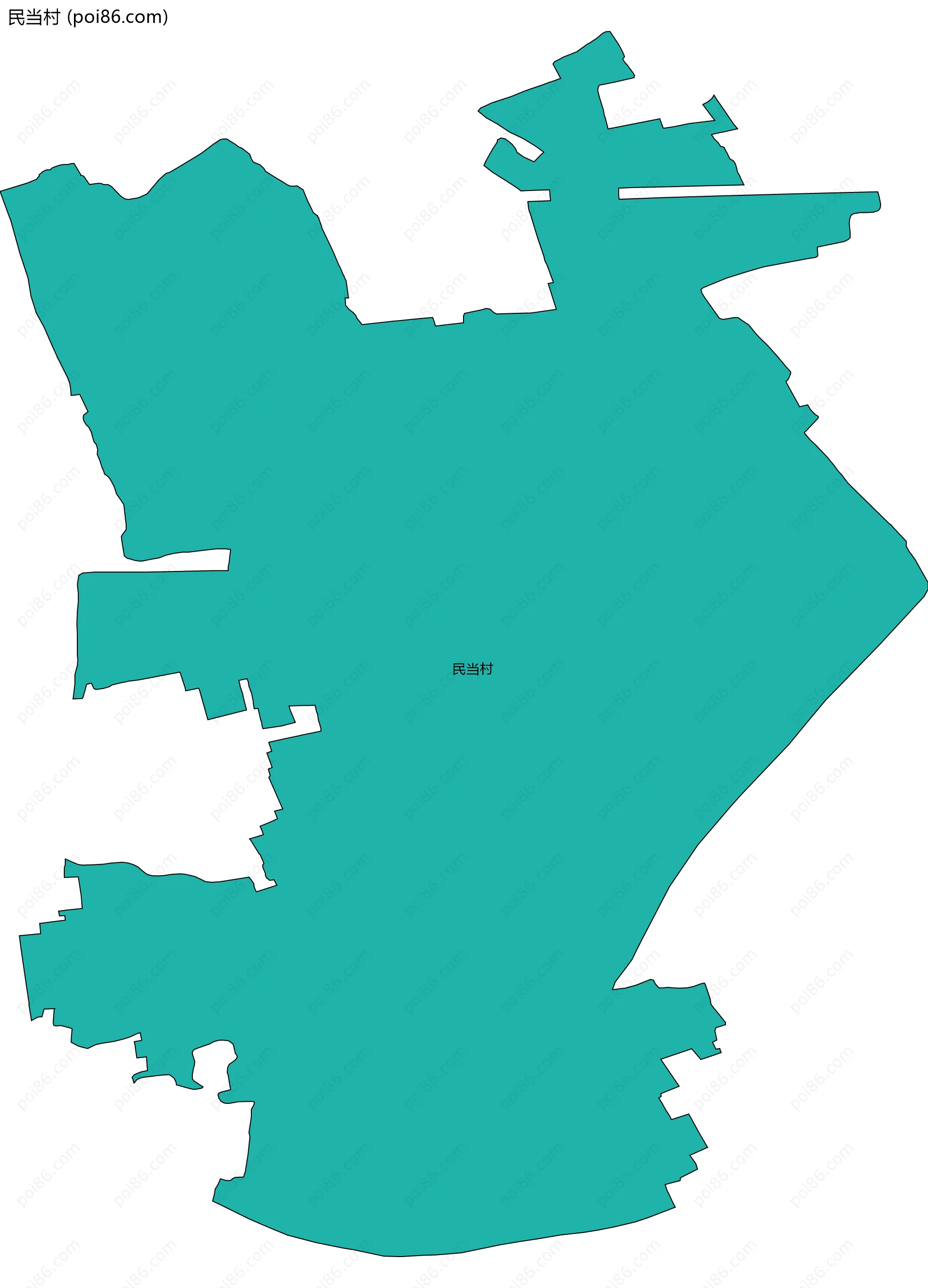 民当村边界地图