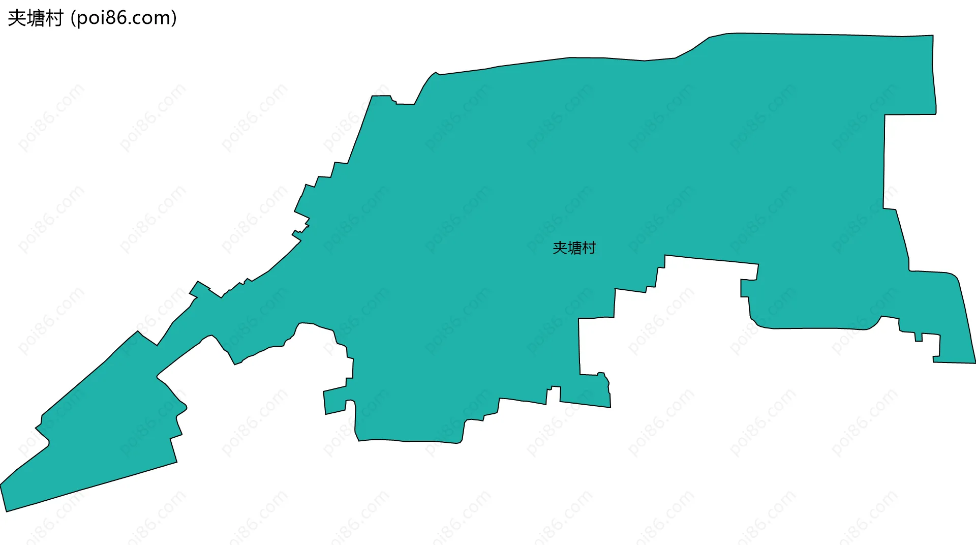夹塘村边界地图