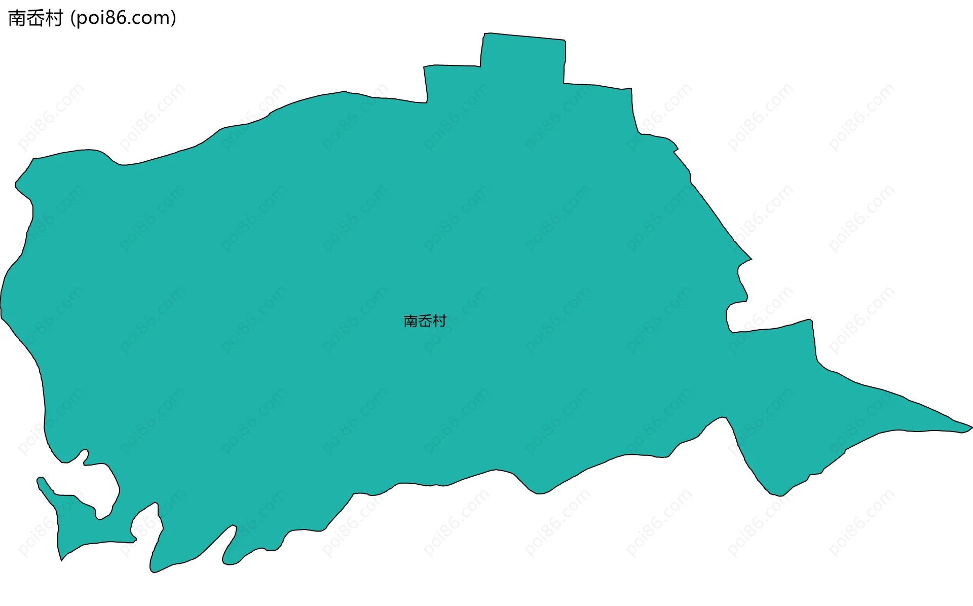 南岙村边界地图