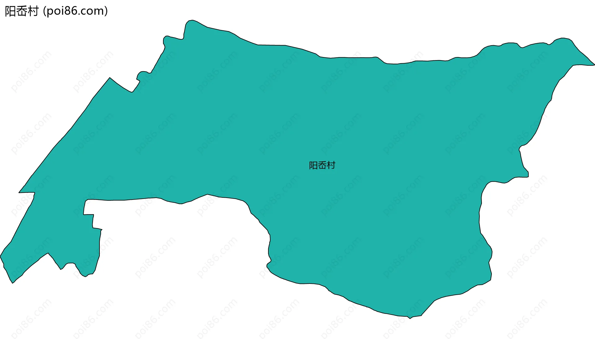 阳岙村边界地图