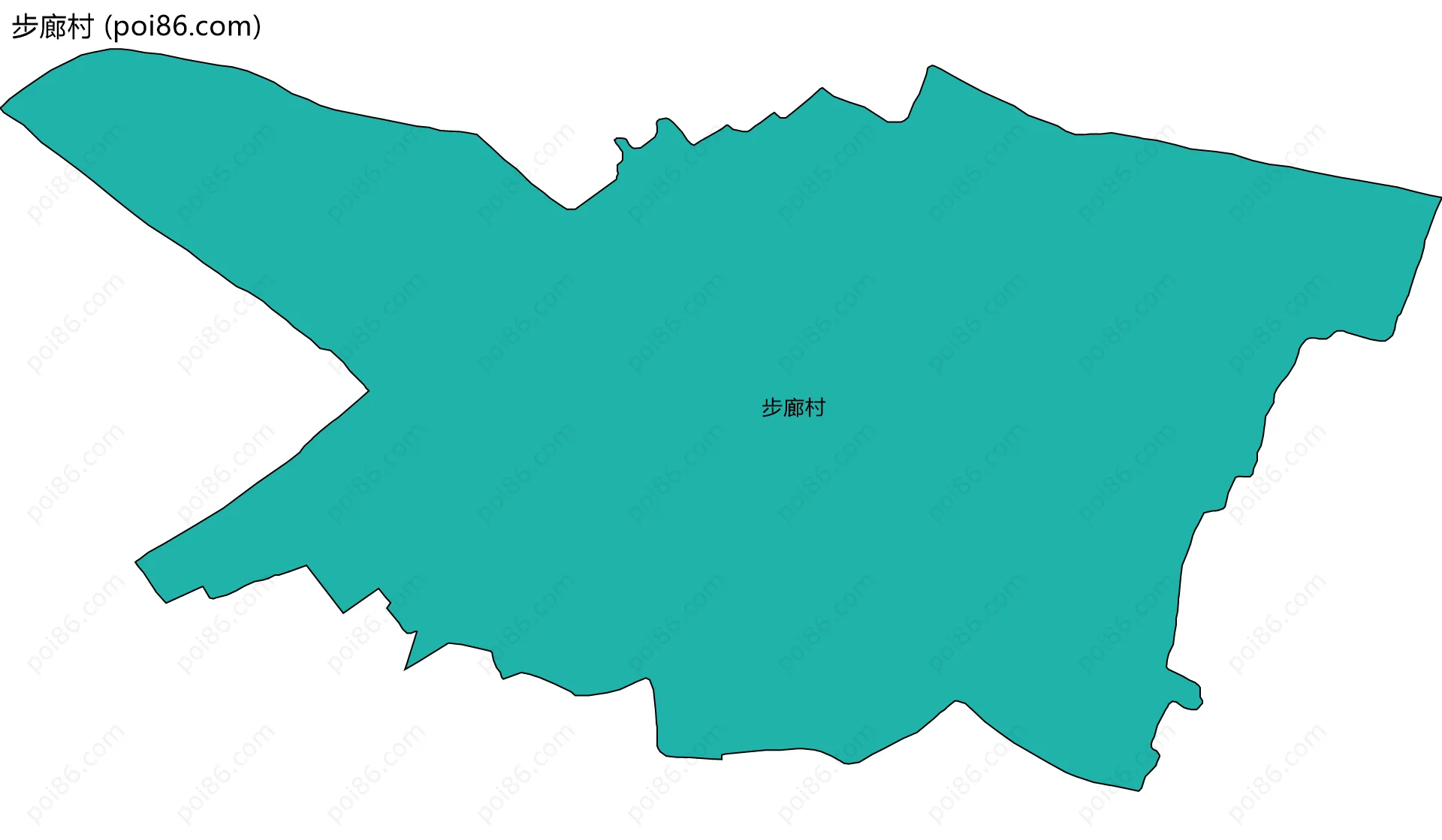步廊村边界地图