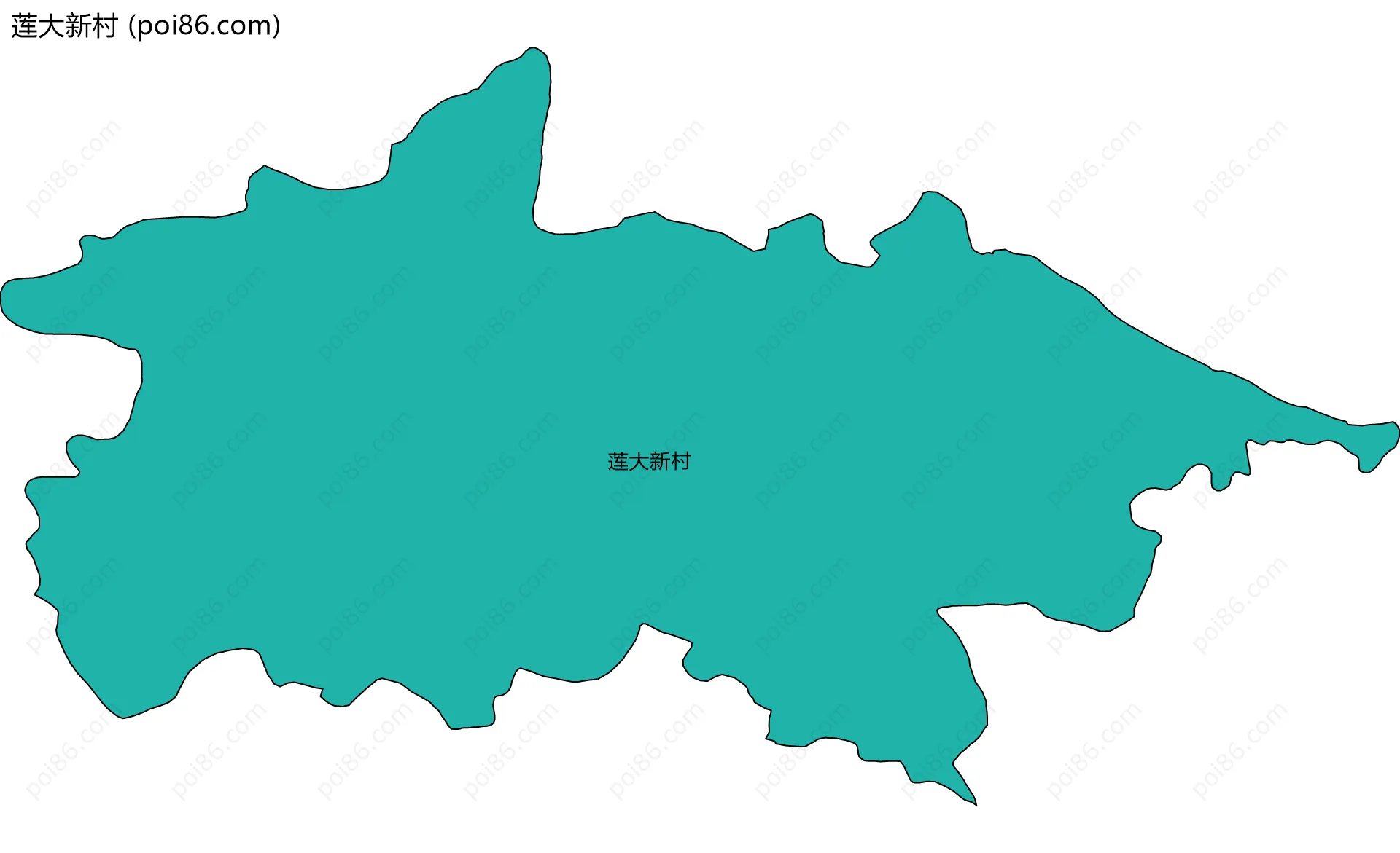 莲大新村边界地图
