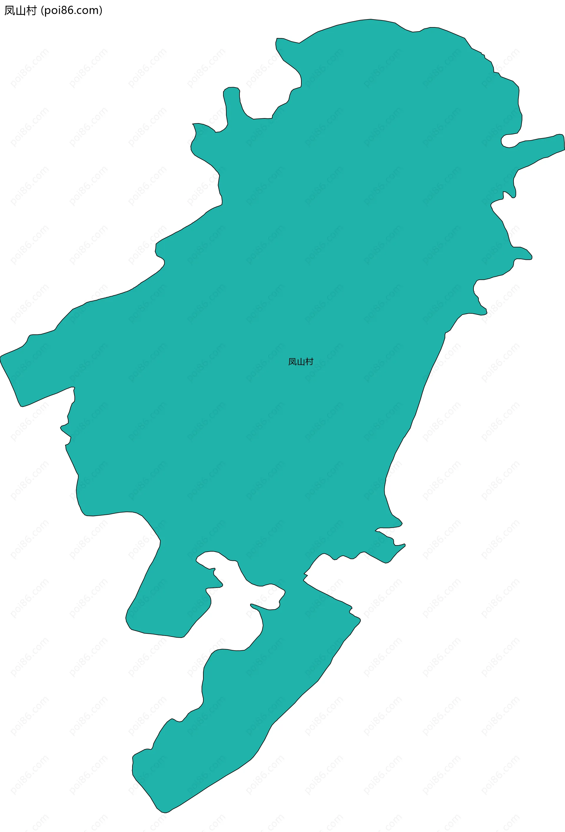 凤山村边界地图