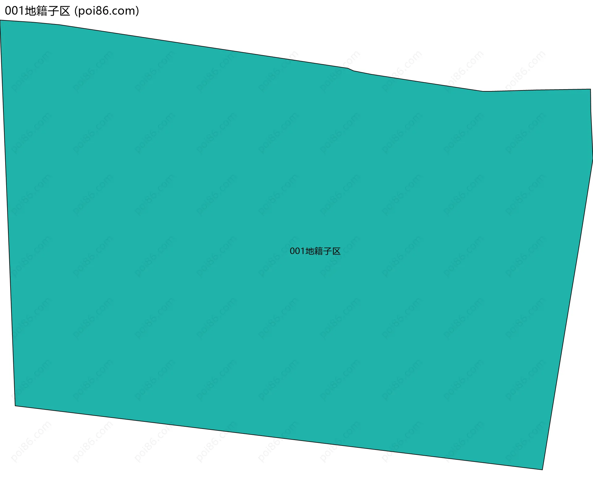 001地籍子区边界地图