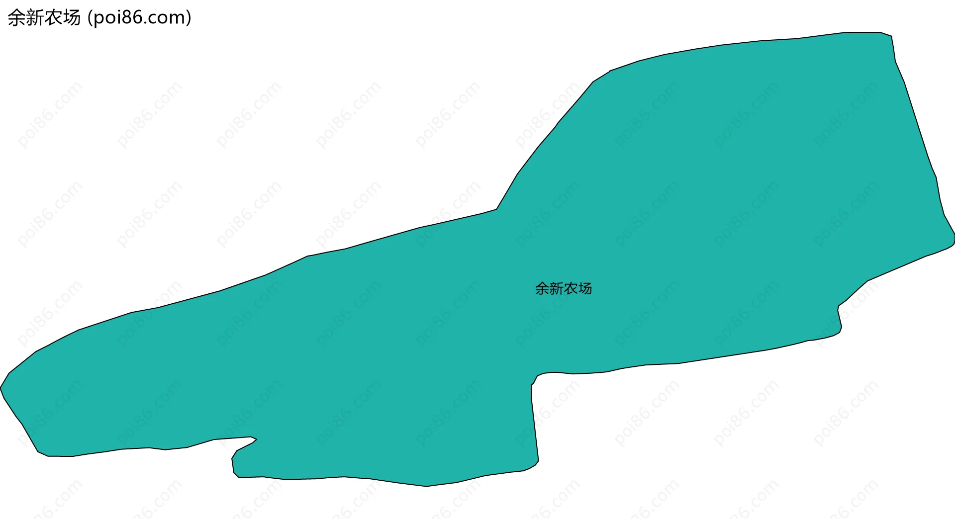 余新农场边界地图