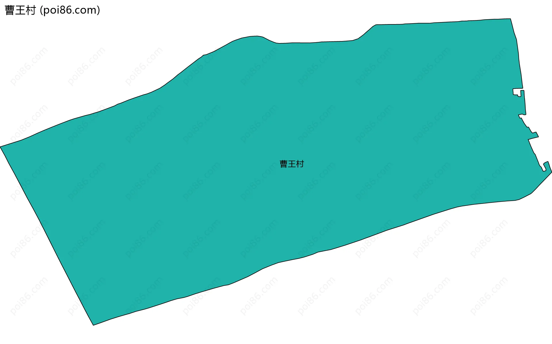 曹王村边界地图