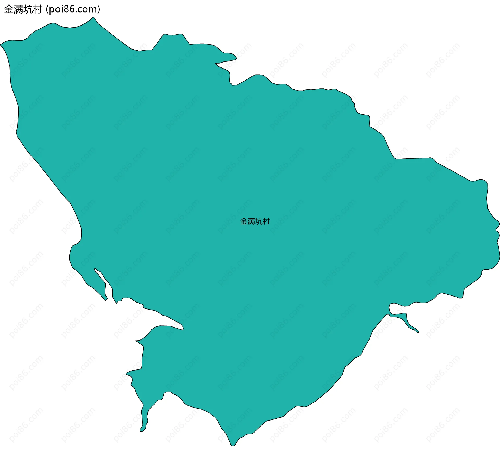 金满坑村边界地图