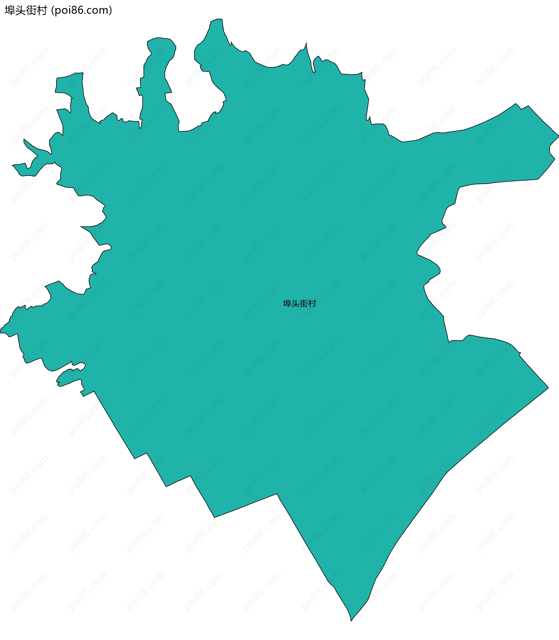 埠头街村边界地图