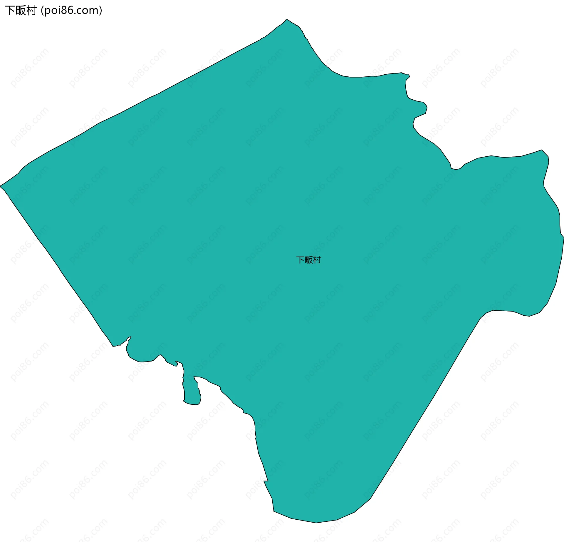 下畈村边界地图