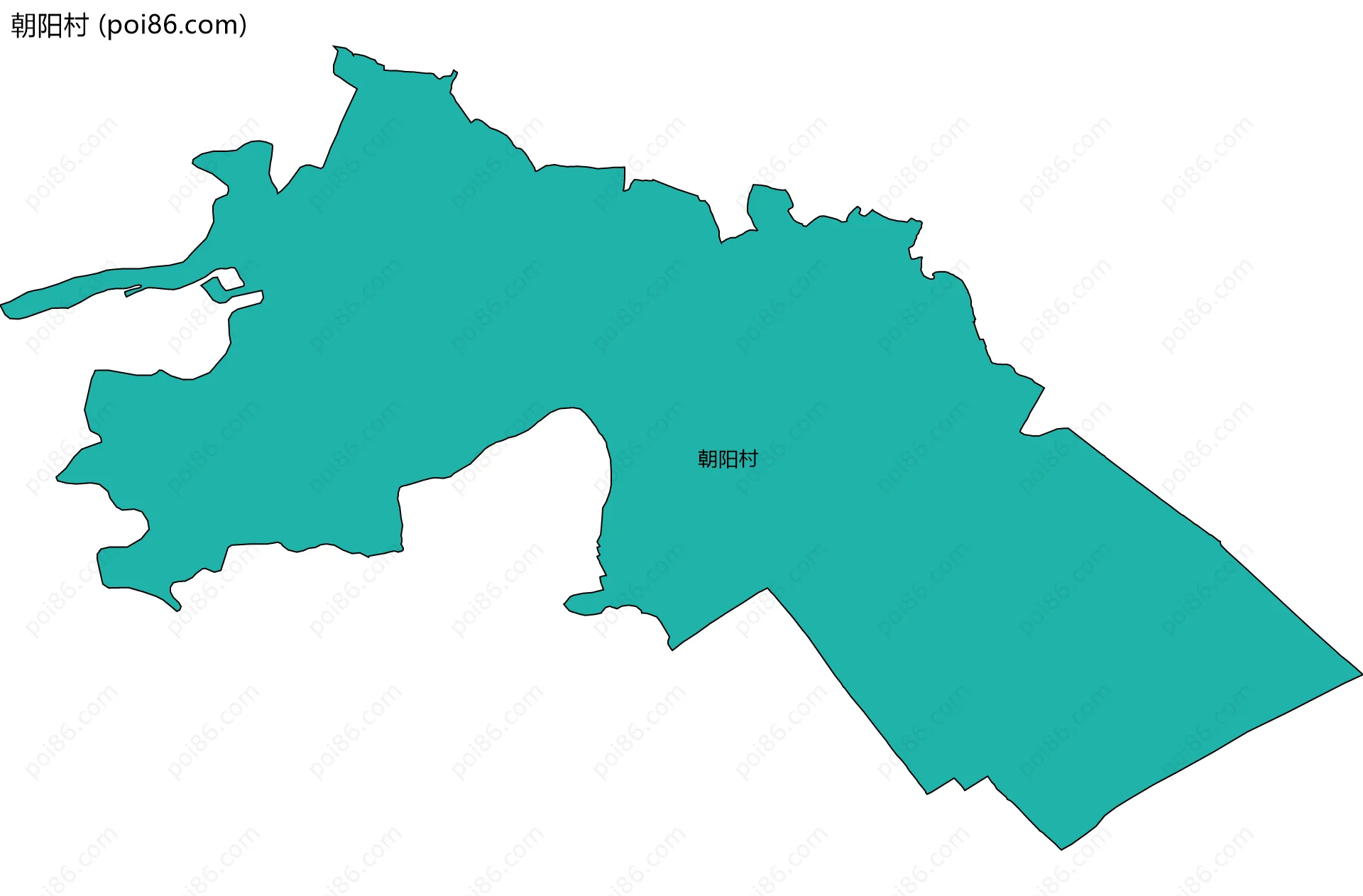 朝阳村边界地图