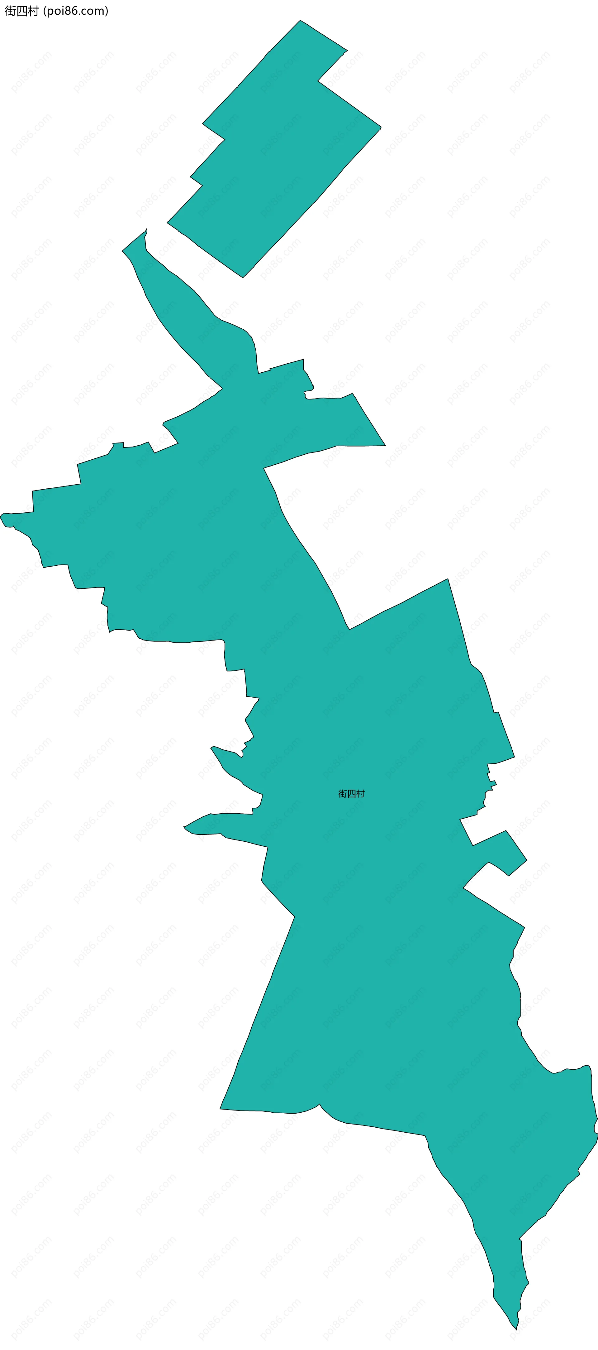 街四村边界地图