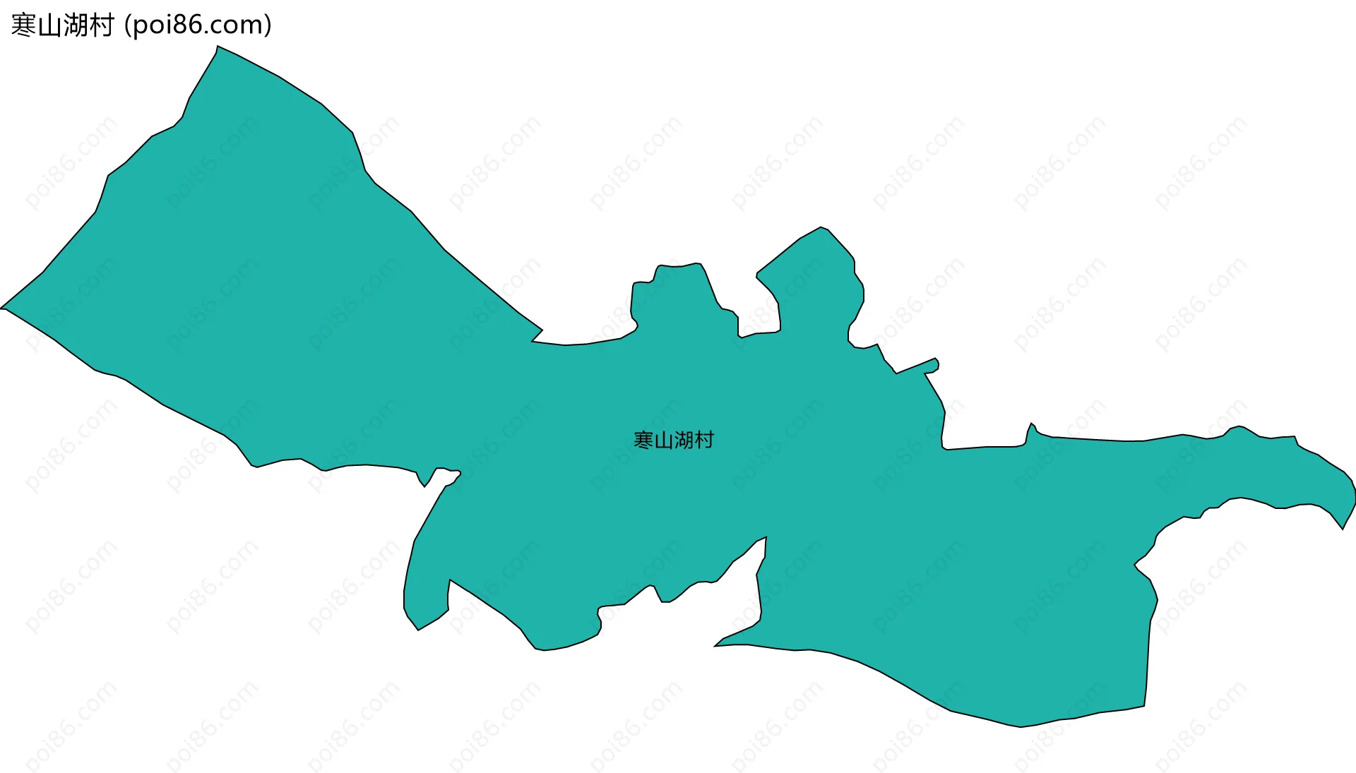 寒山湖村边界地图