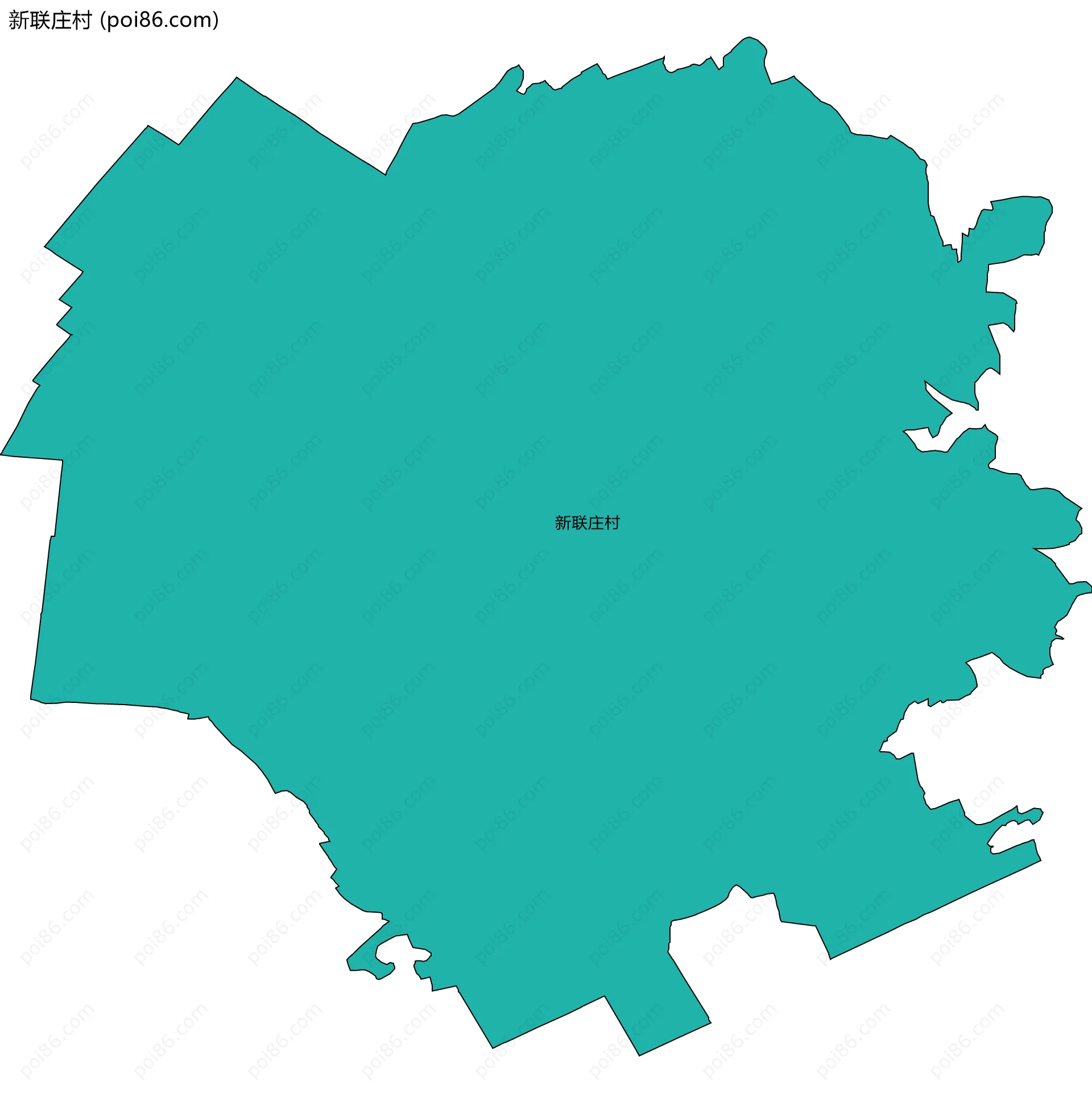 新联庄村边界地图