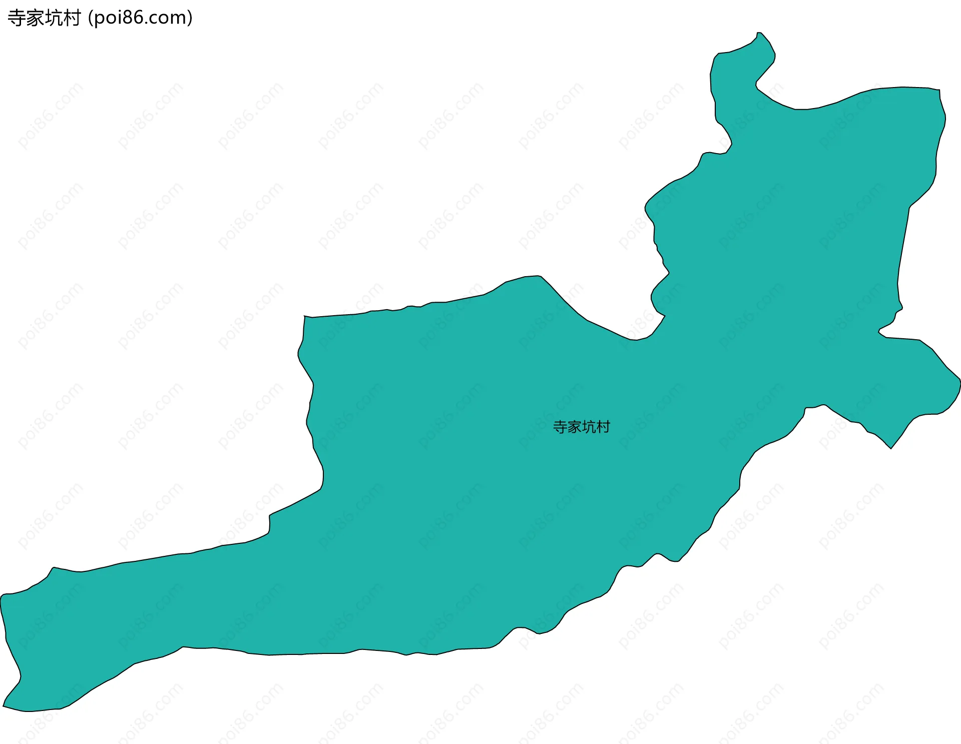 寺家坑村边界地图