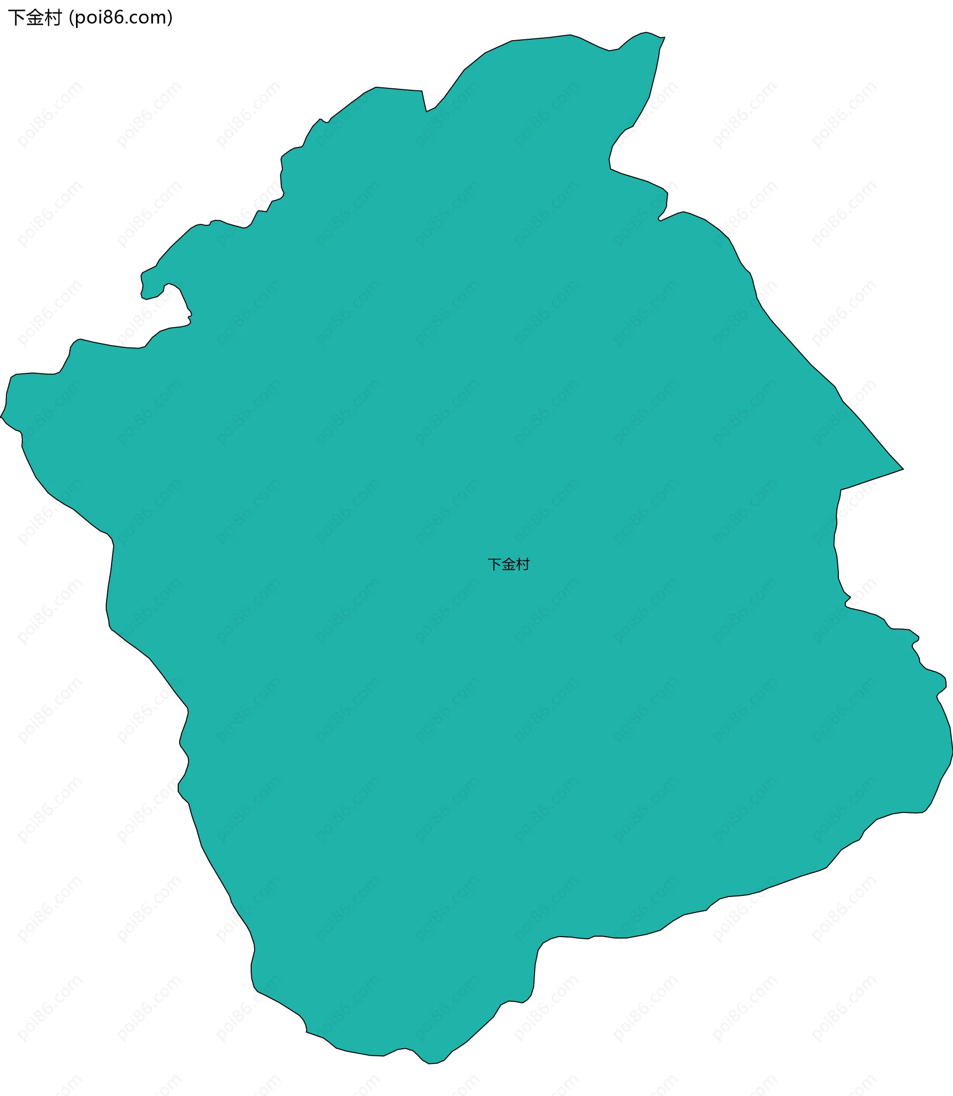 下金村边界地图