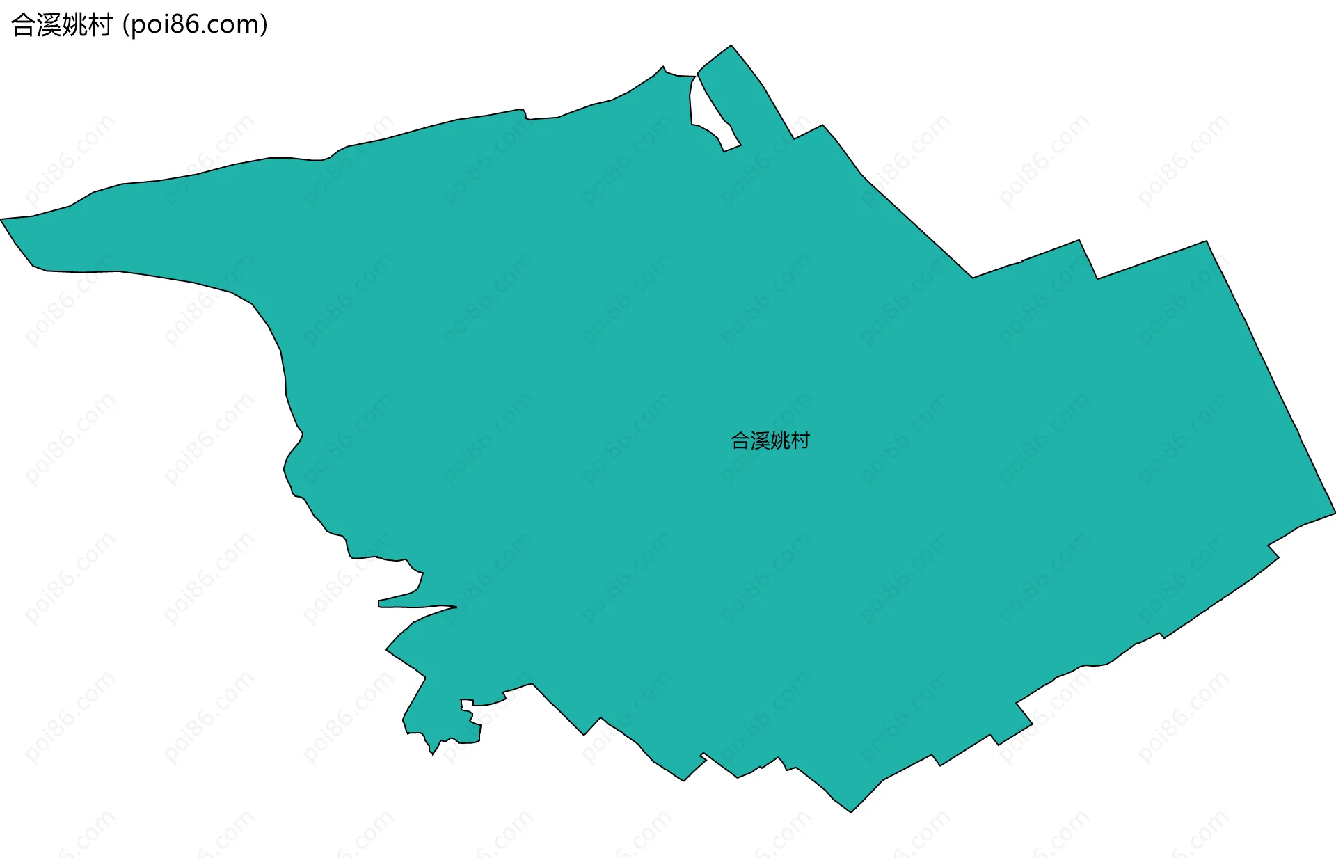 合溪姚村边界地图