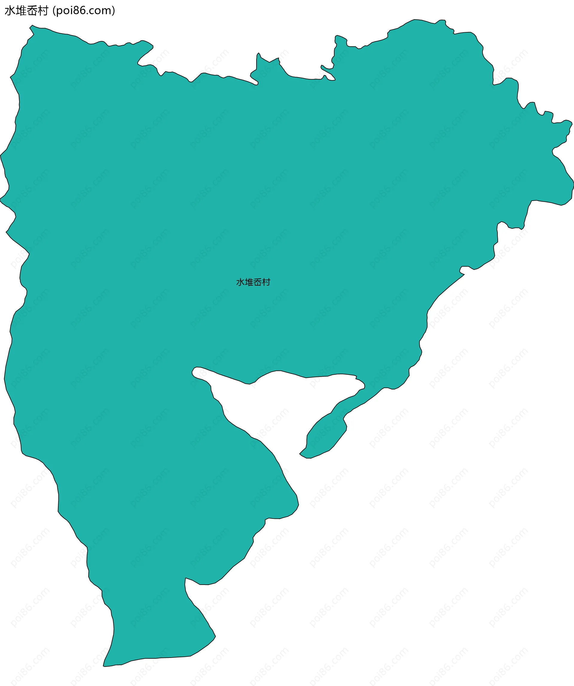 水堆岙村边界地图