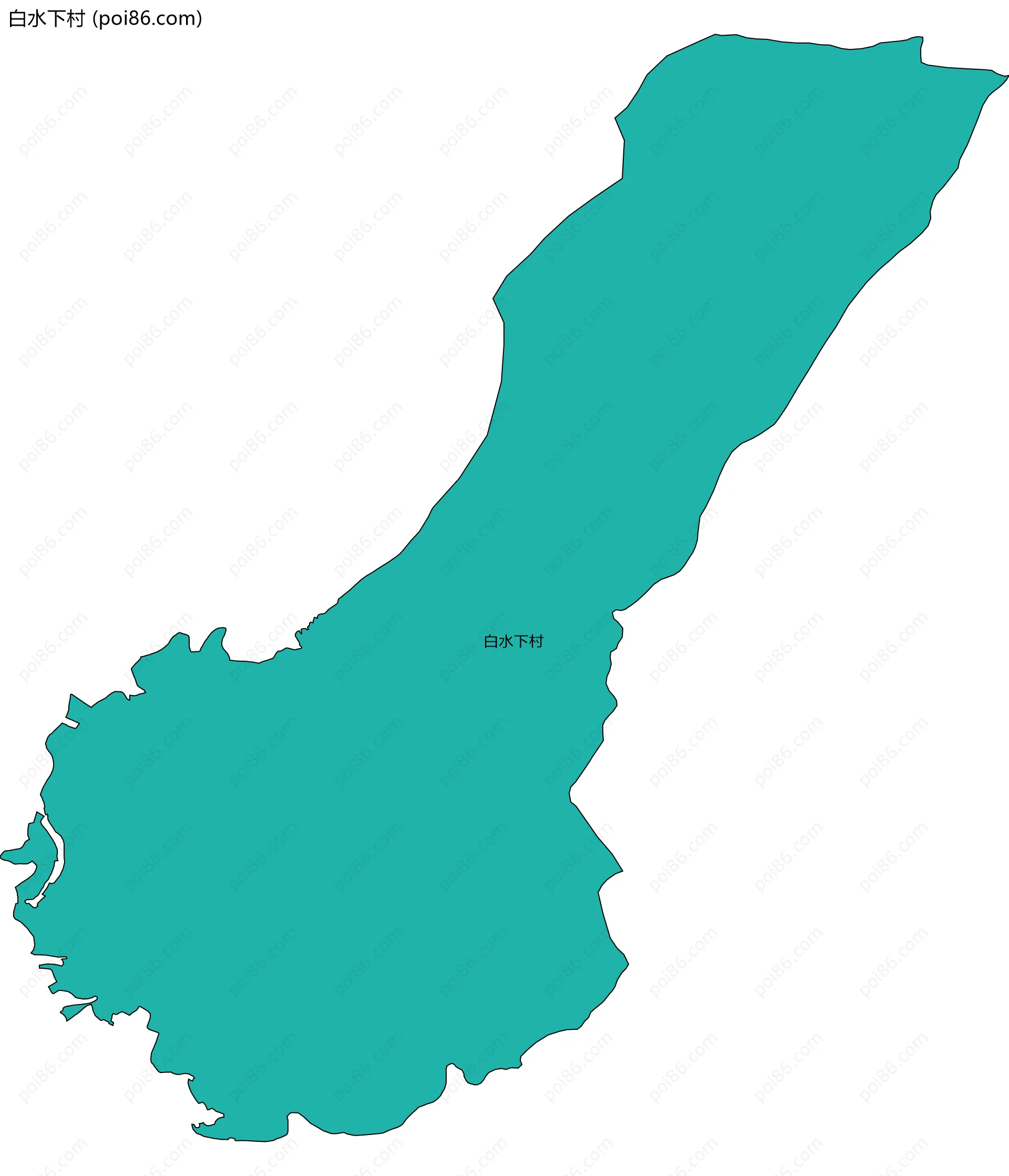 白水下村边界地图