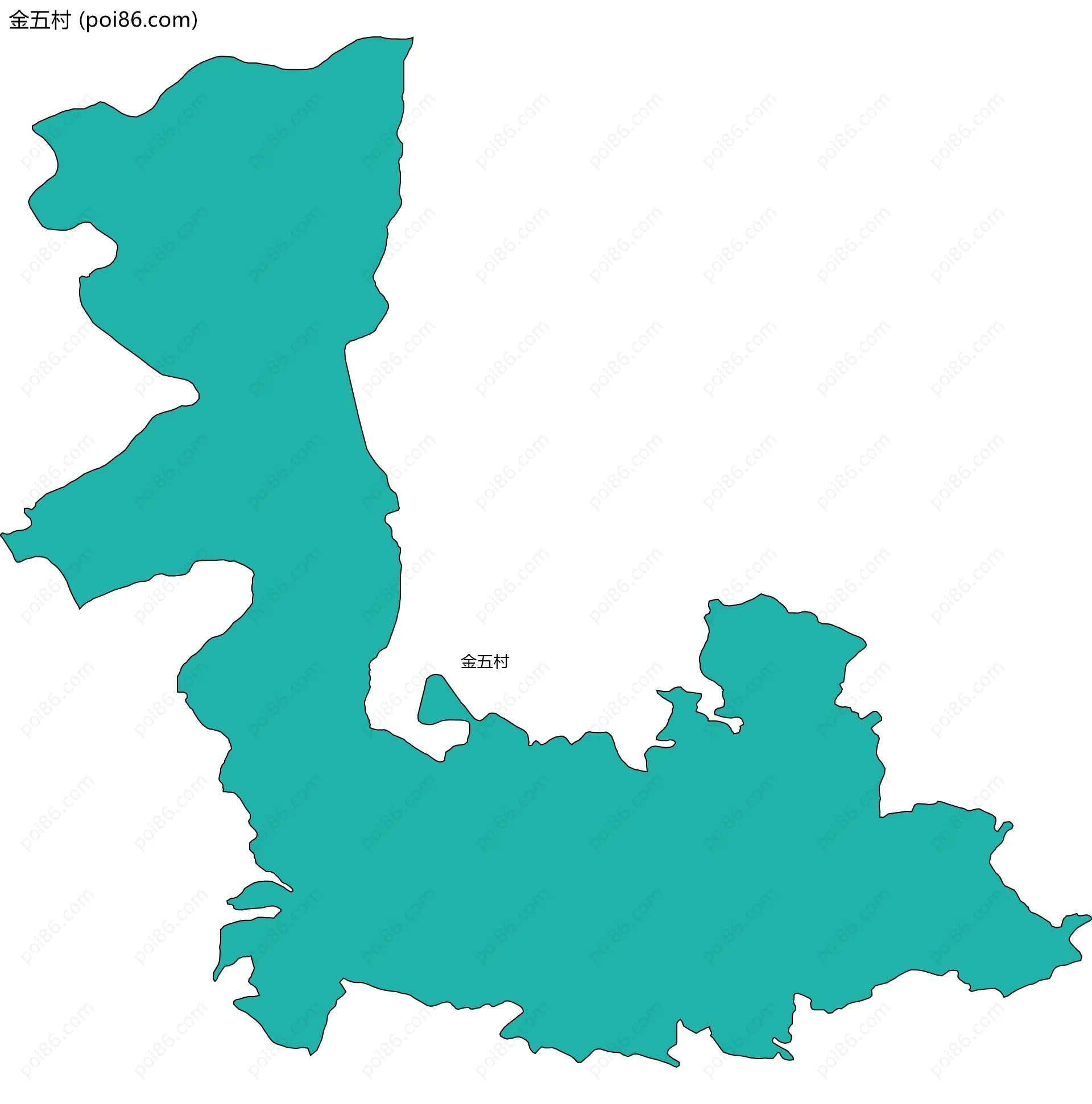 金五村边界地图