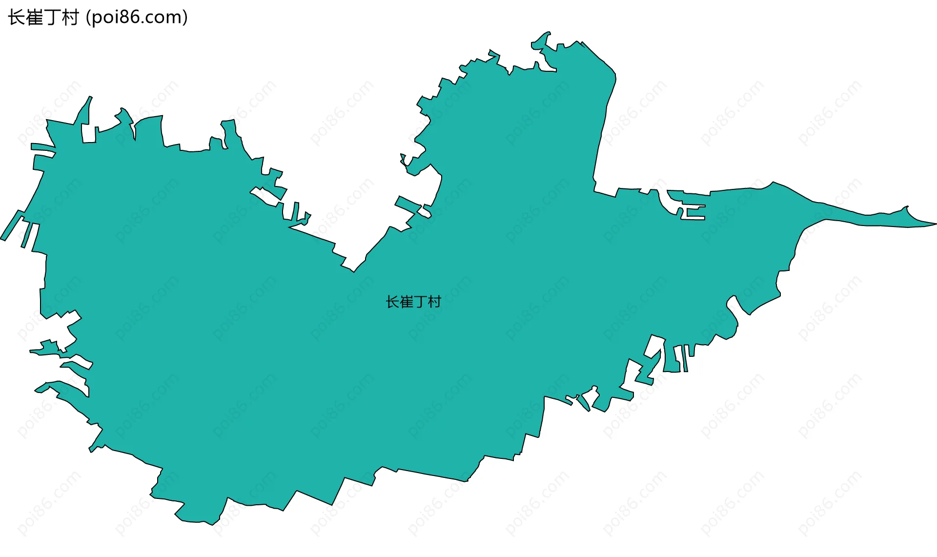 长崔丁村边界地图