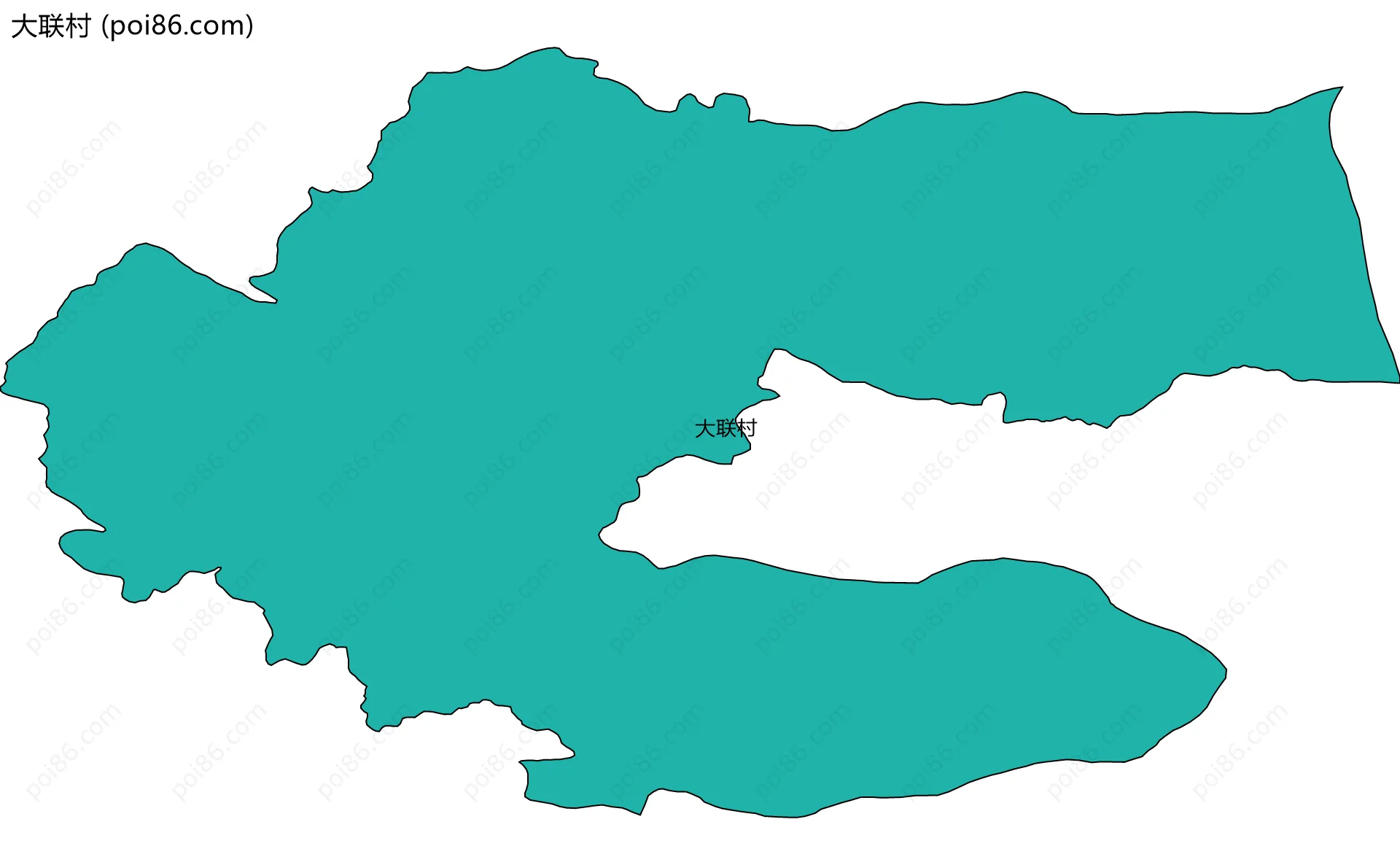 大联村边界地图