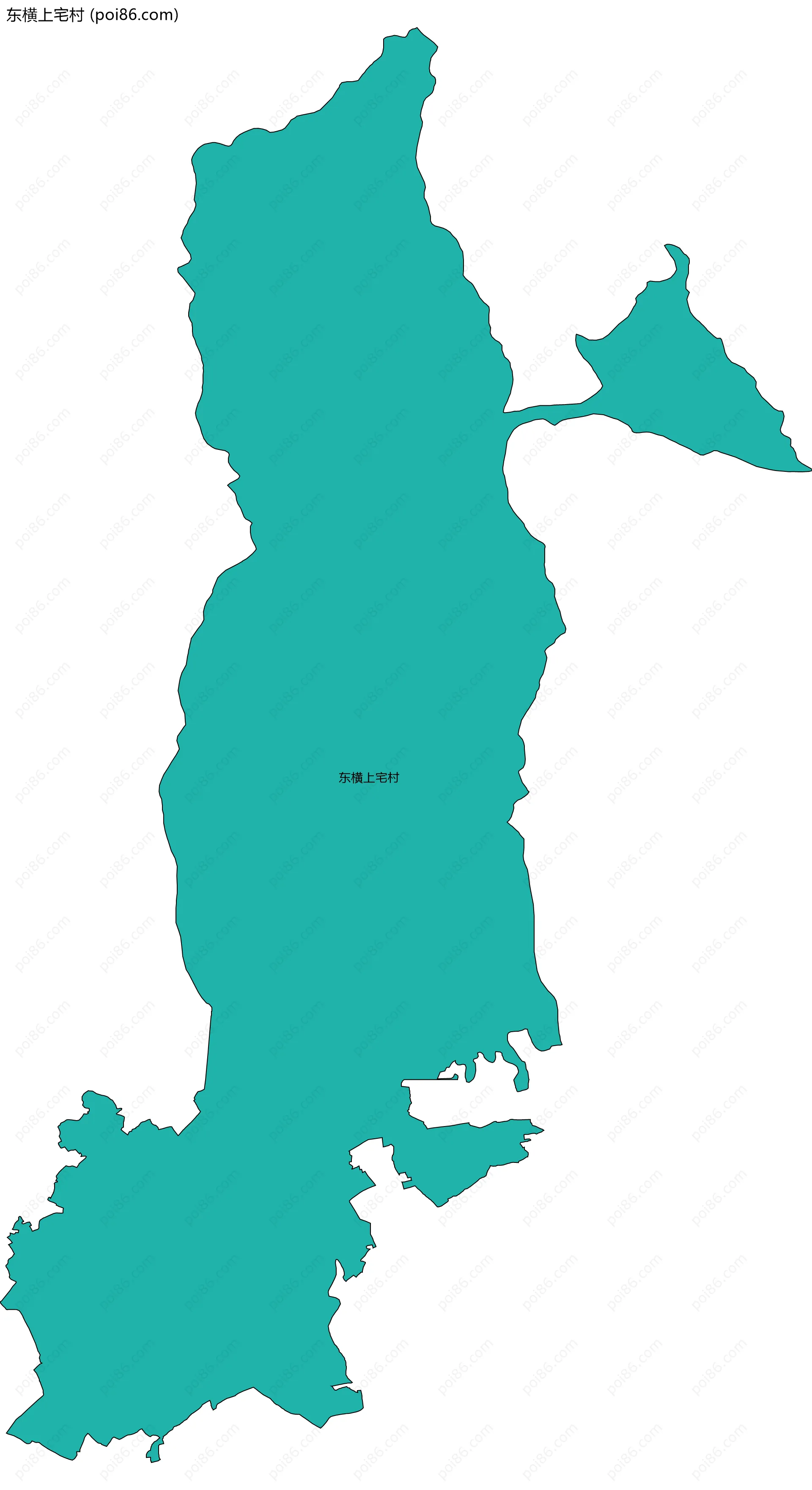 东横上宅村边界地图