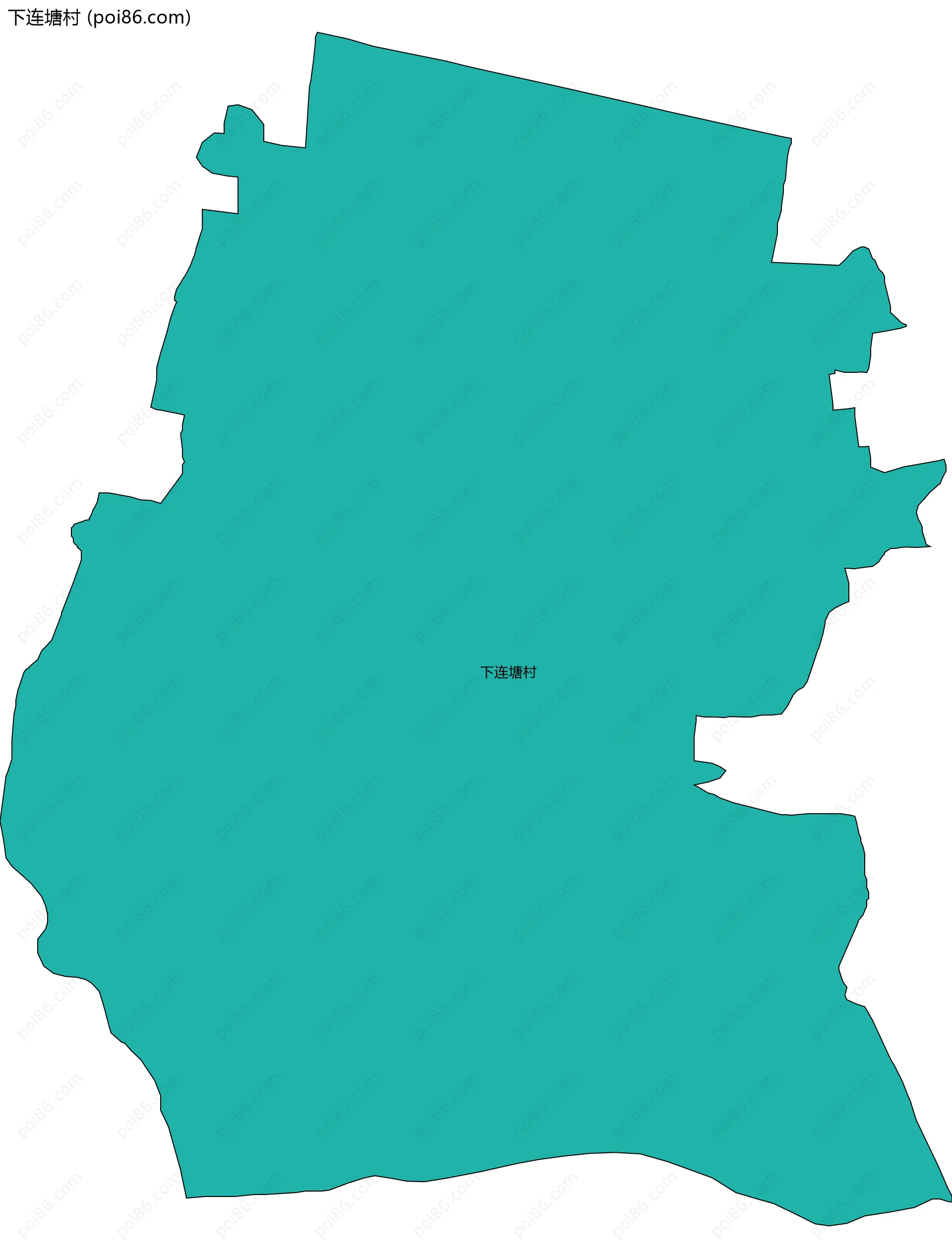 下连塘村边界地图