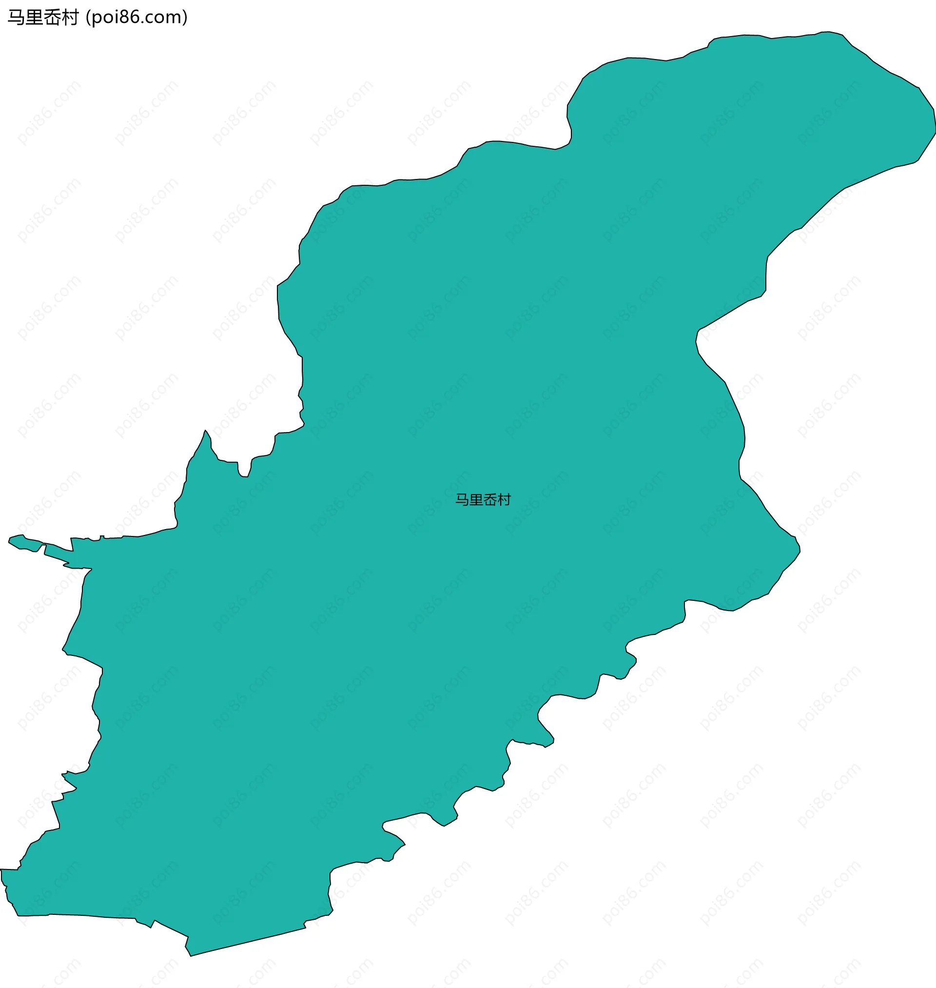马里岙村边界地图