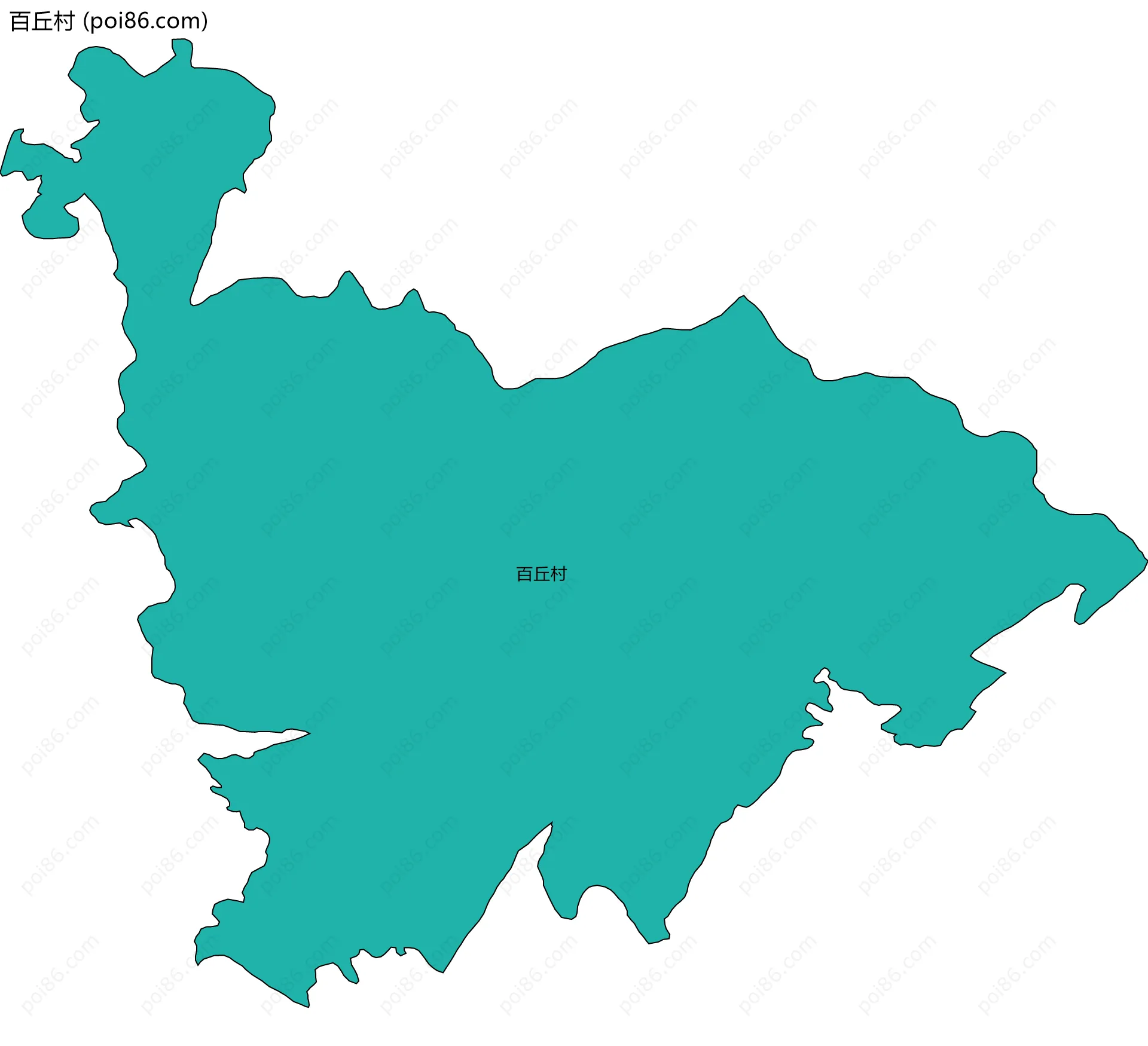 百丘村边界地图