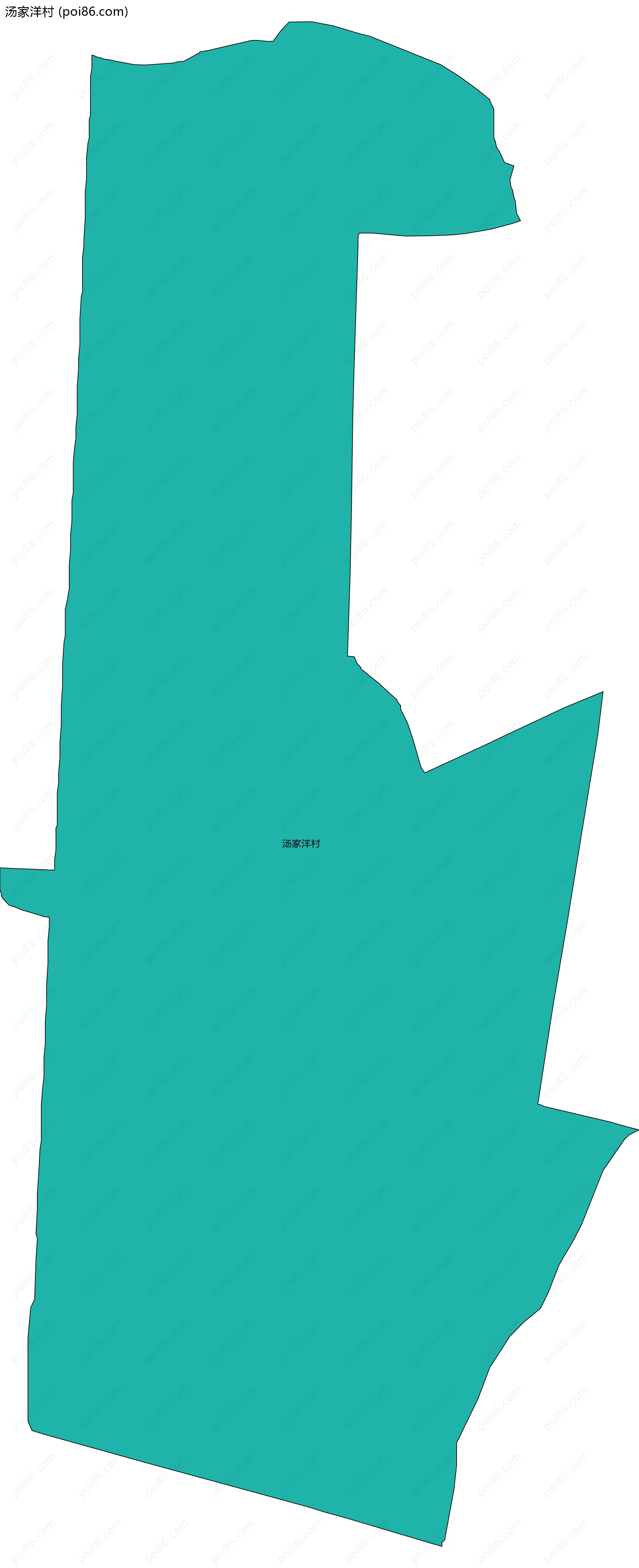 汤家洋村边界地图