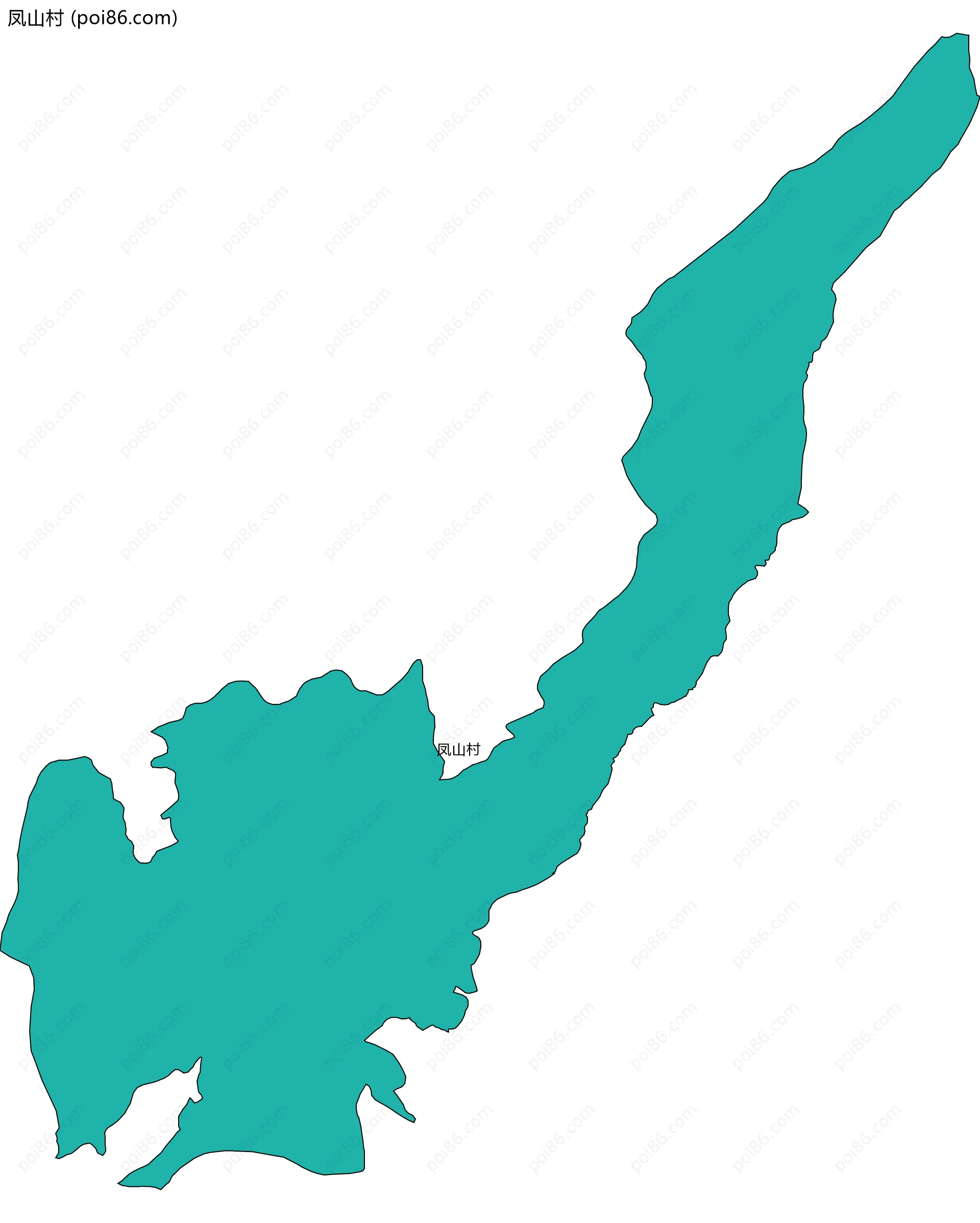 凤山村边界地图