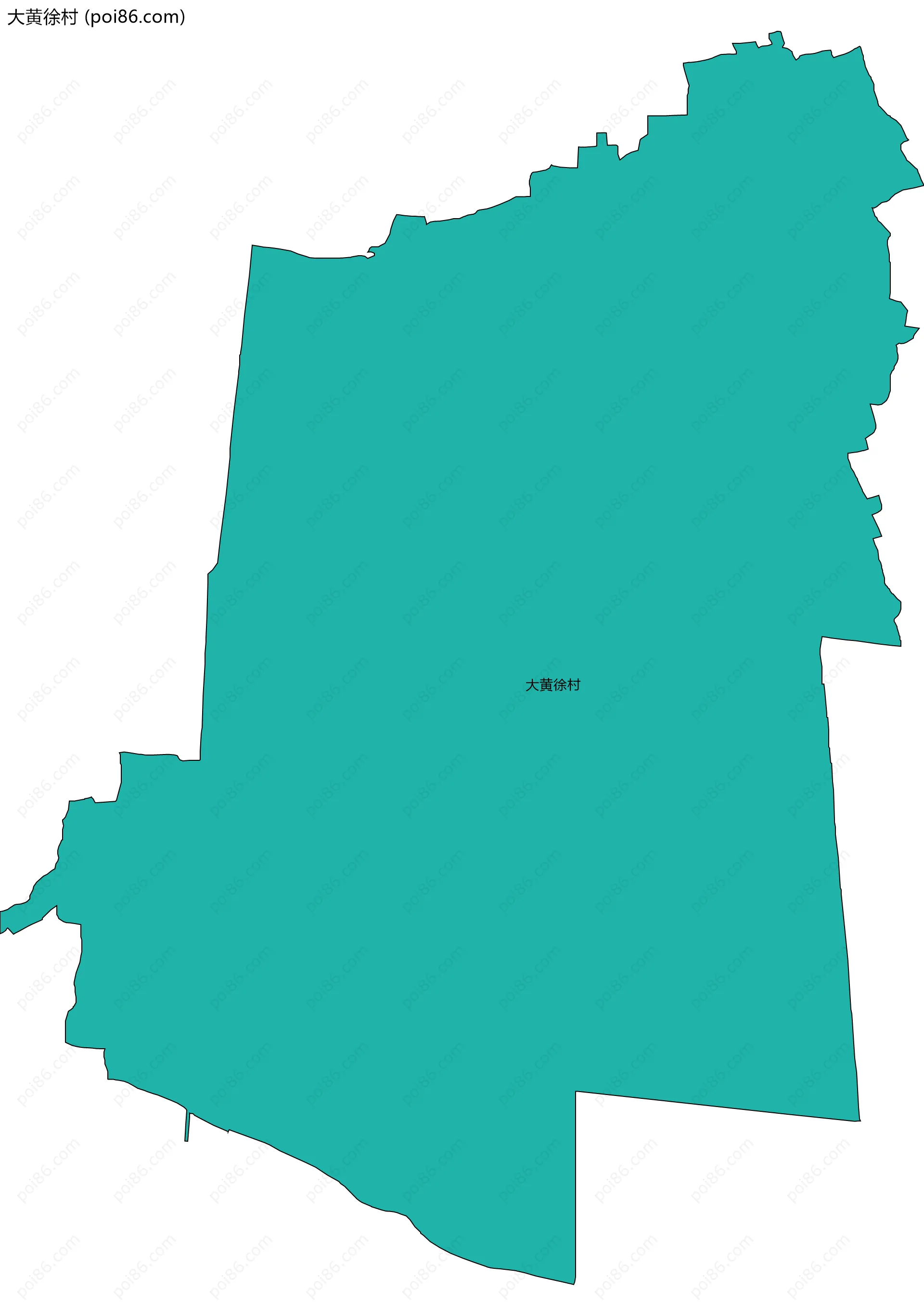 大黄徐村边界地图