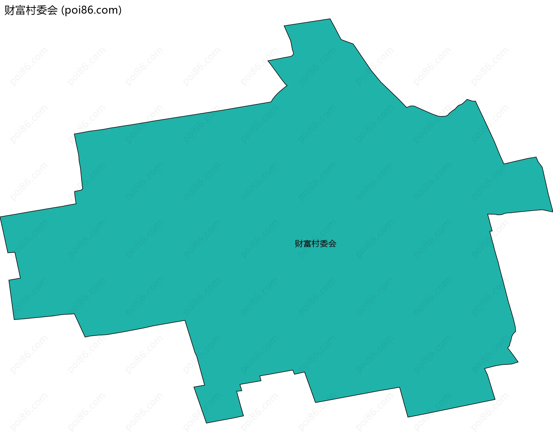 财富村委会边界地图