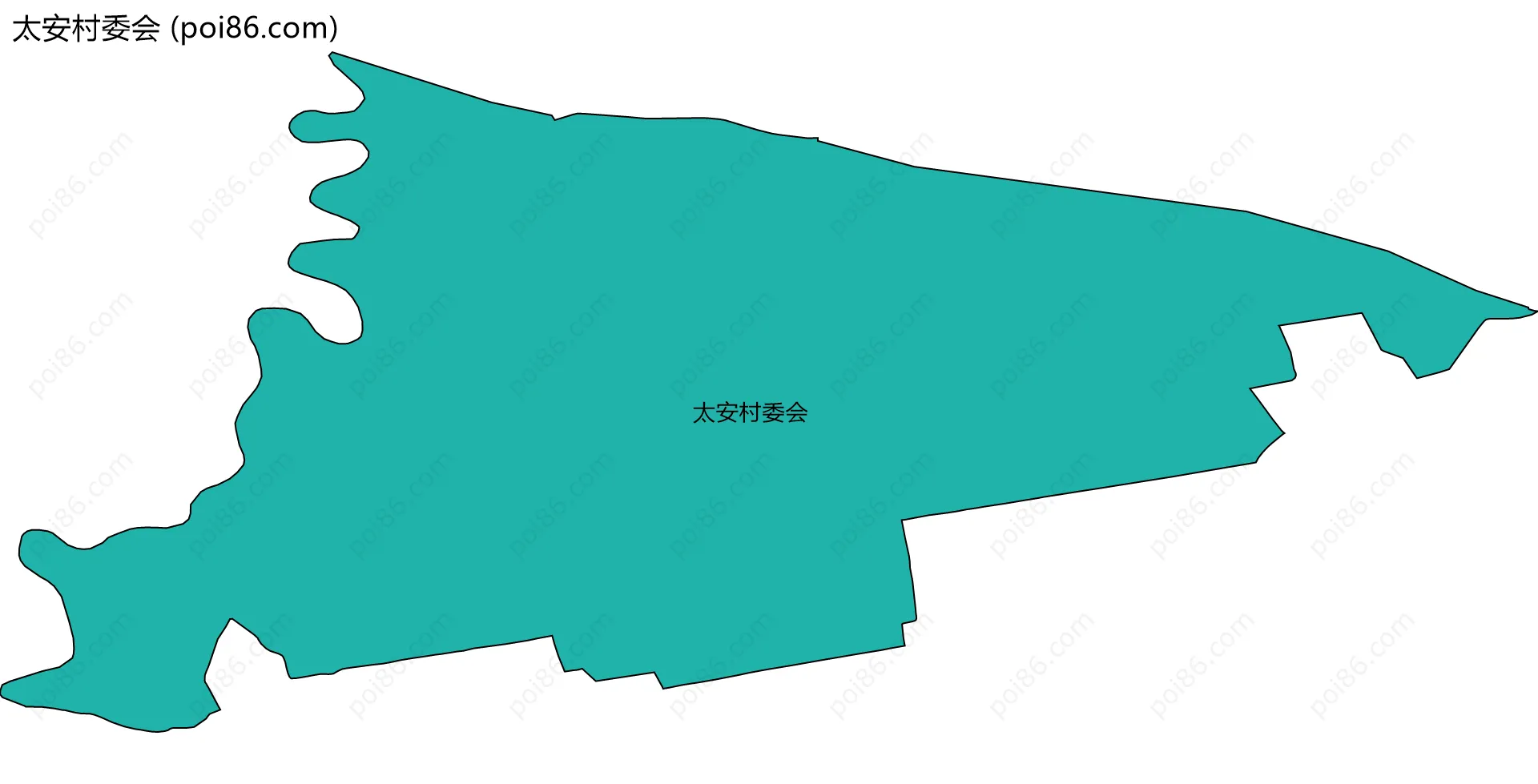 太安村委会边界地图