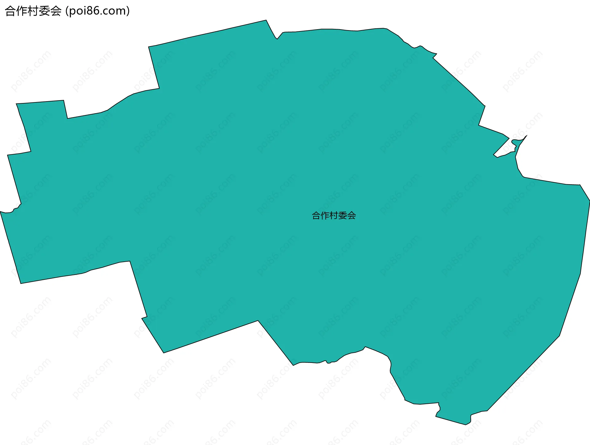 合作村委会边界地图