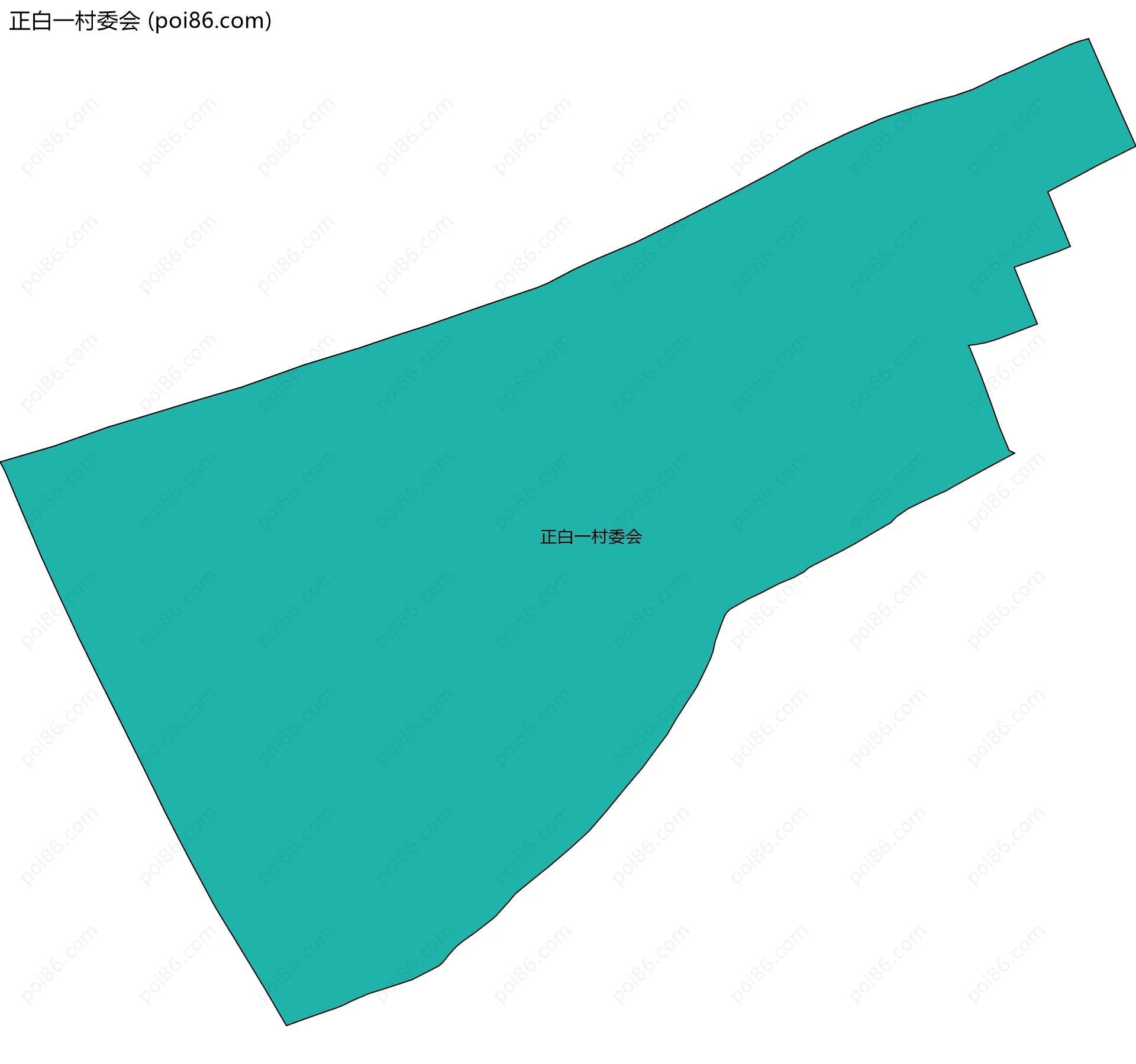 正白一村委会边界地图
