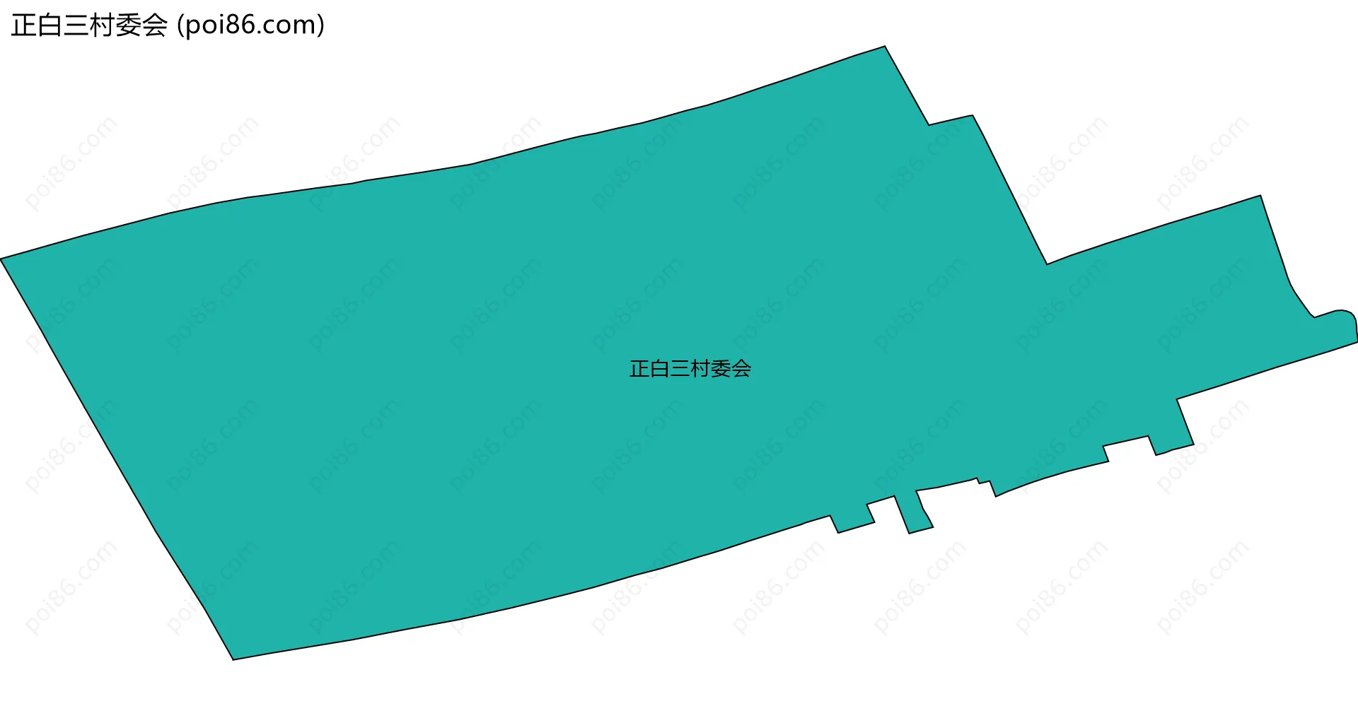 正白三村委会边界地图