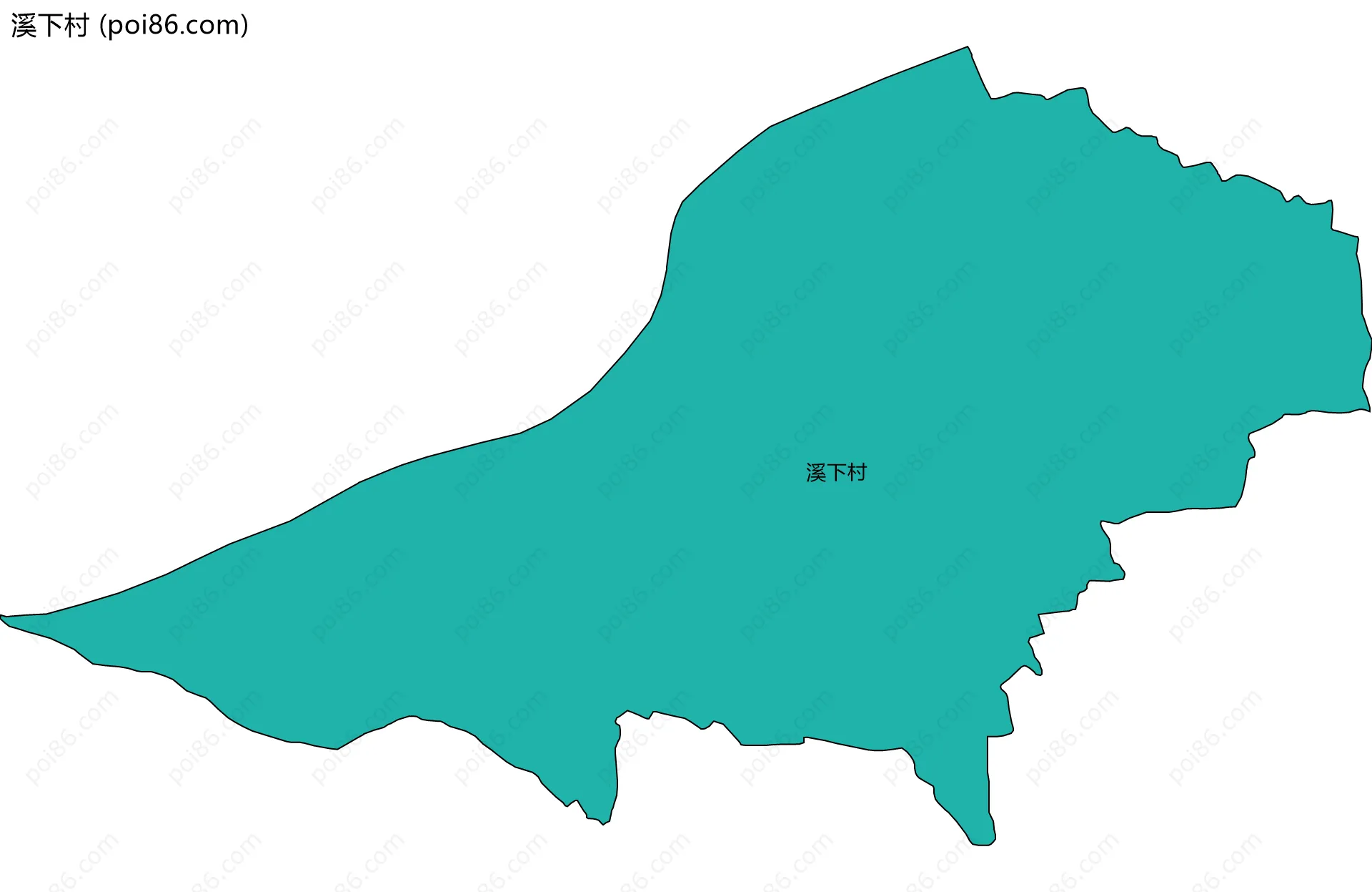 溪下村边界地图