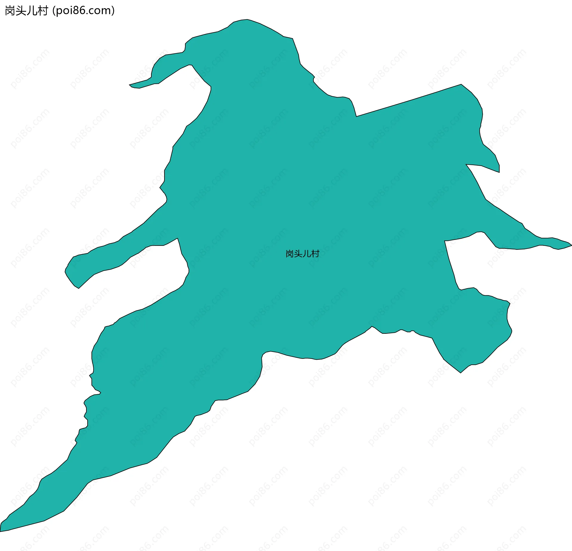 岗头儿村边界地图