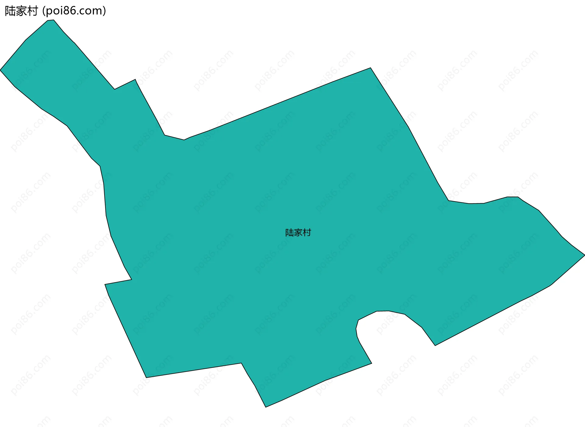 陆家村边界地图