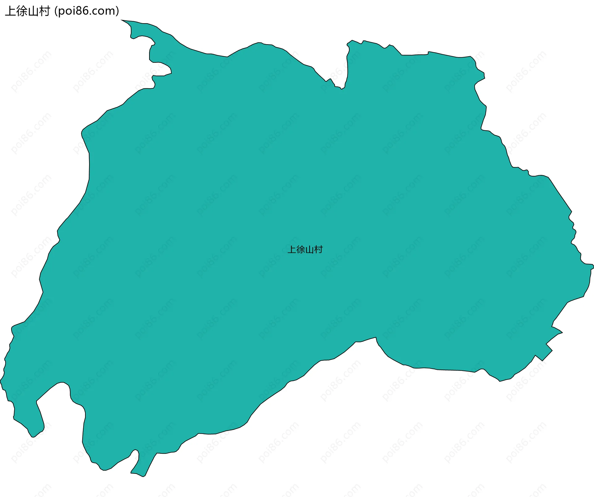 上徐山村边界地图