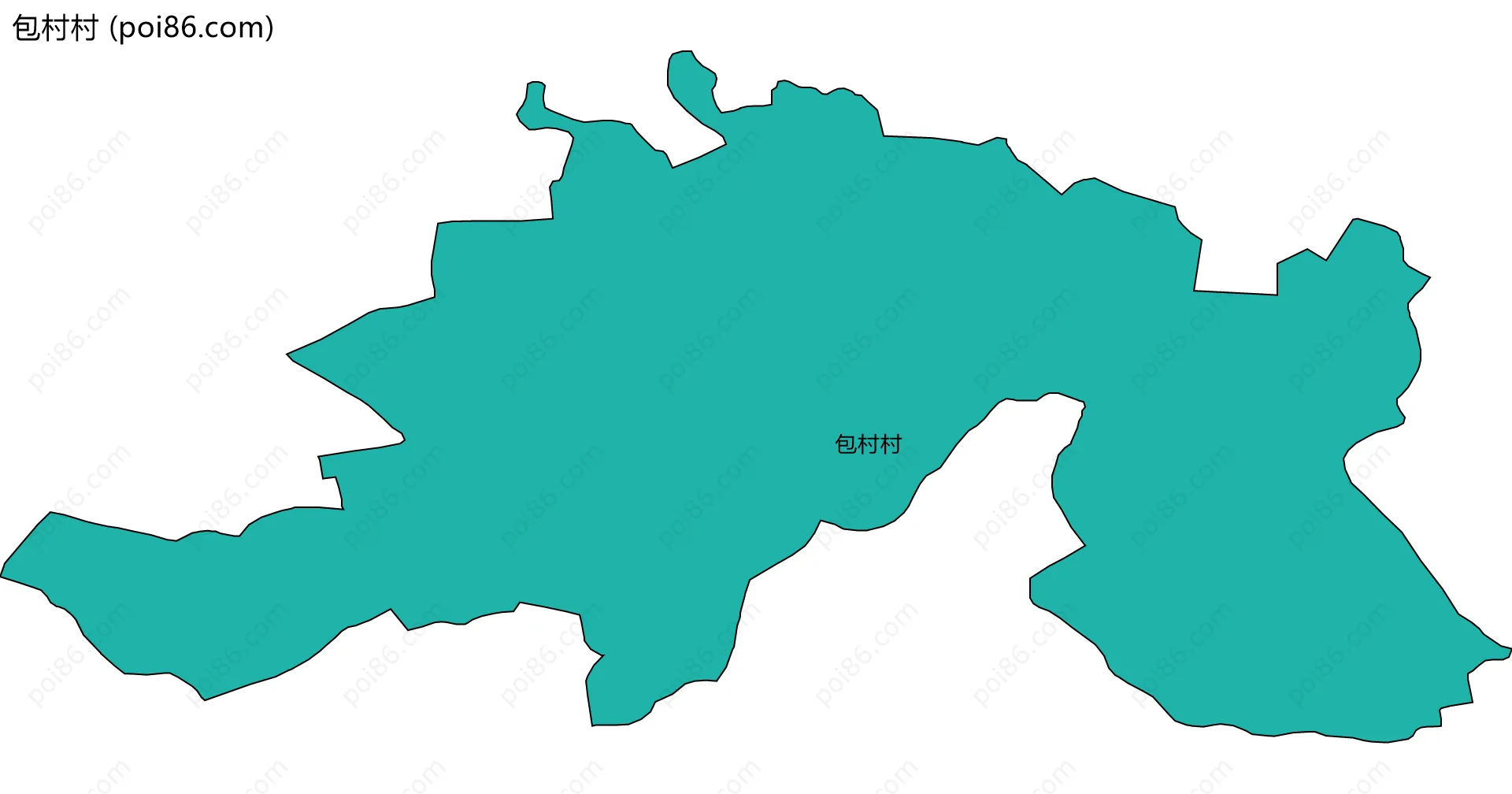 包村村边界地图