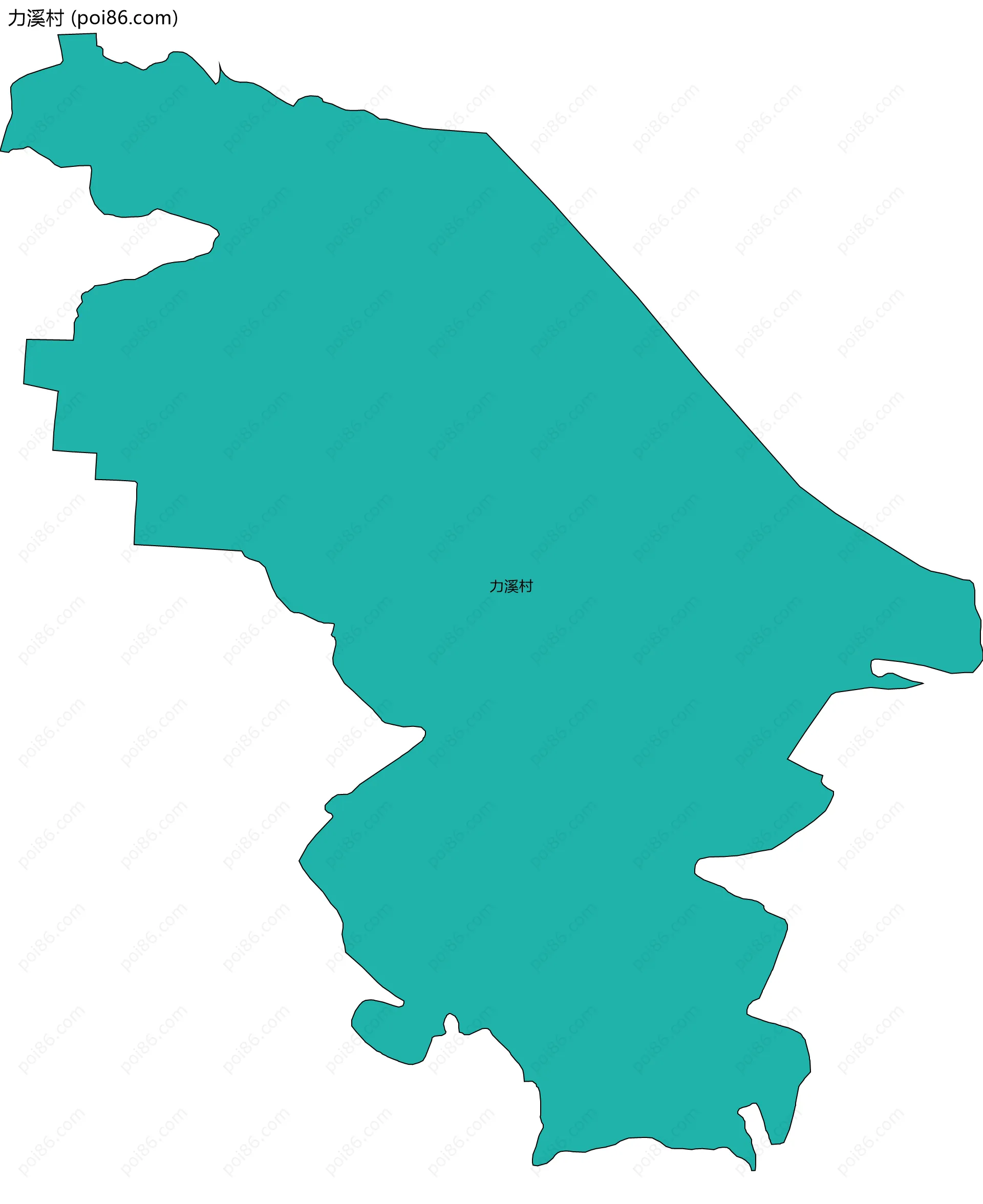 力溪村边界地图