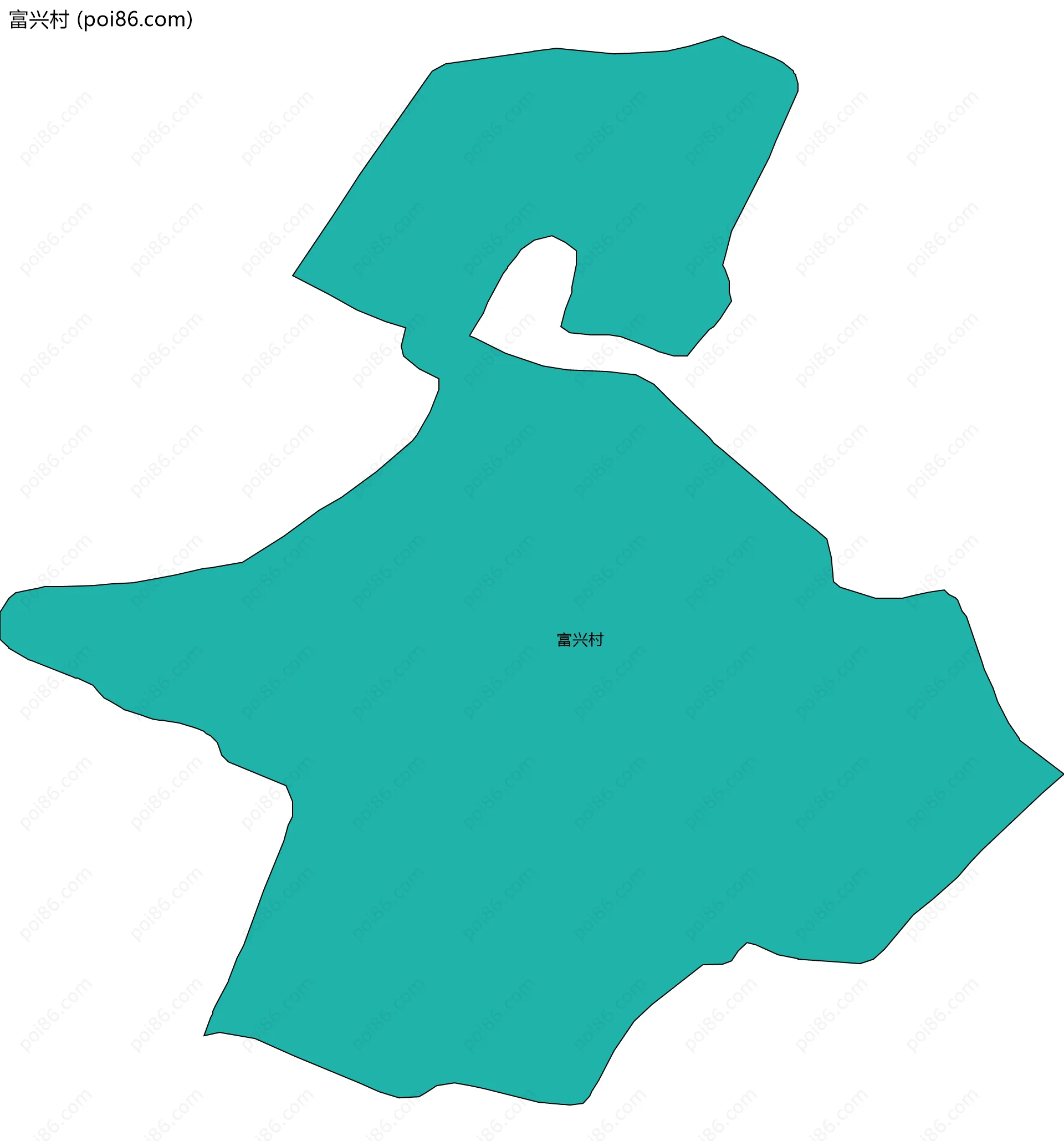 富兴村边界地图