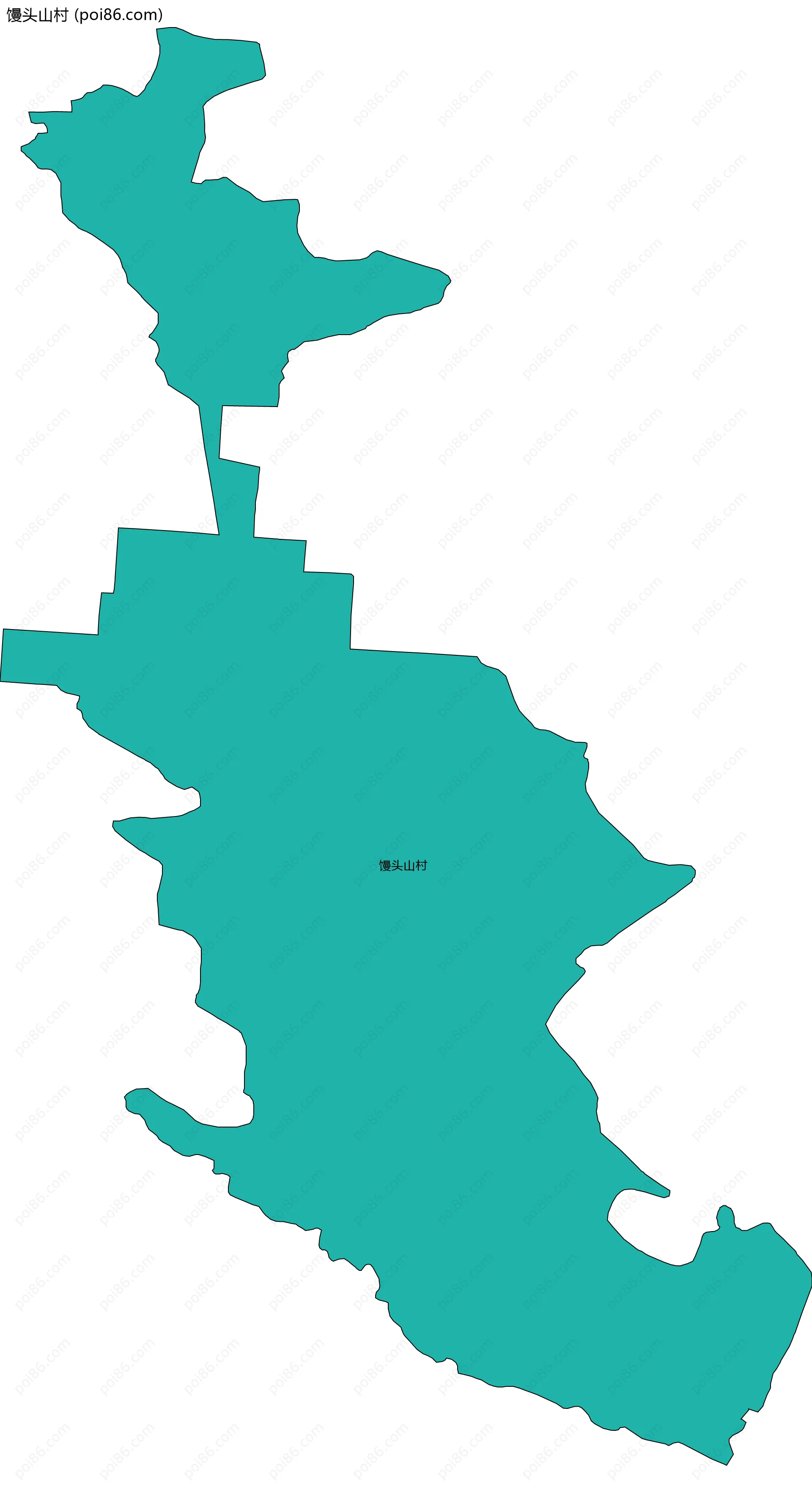 馒头山村边界地图