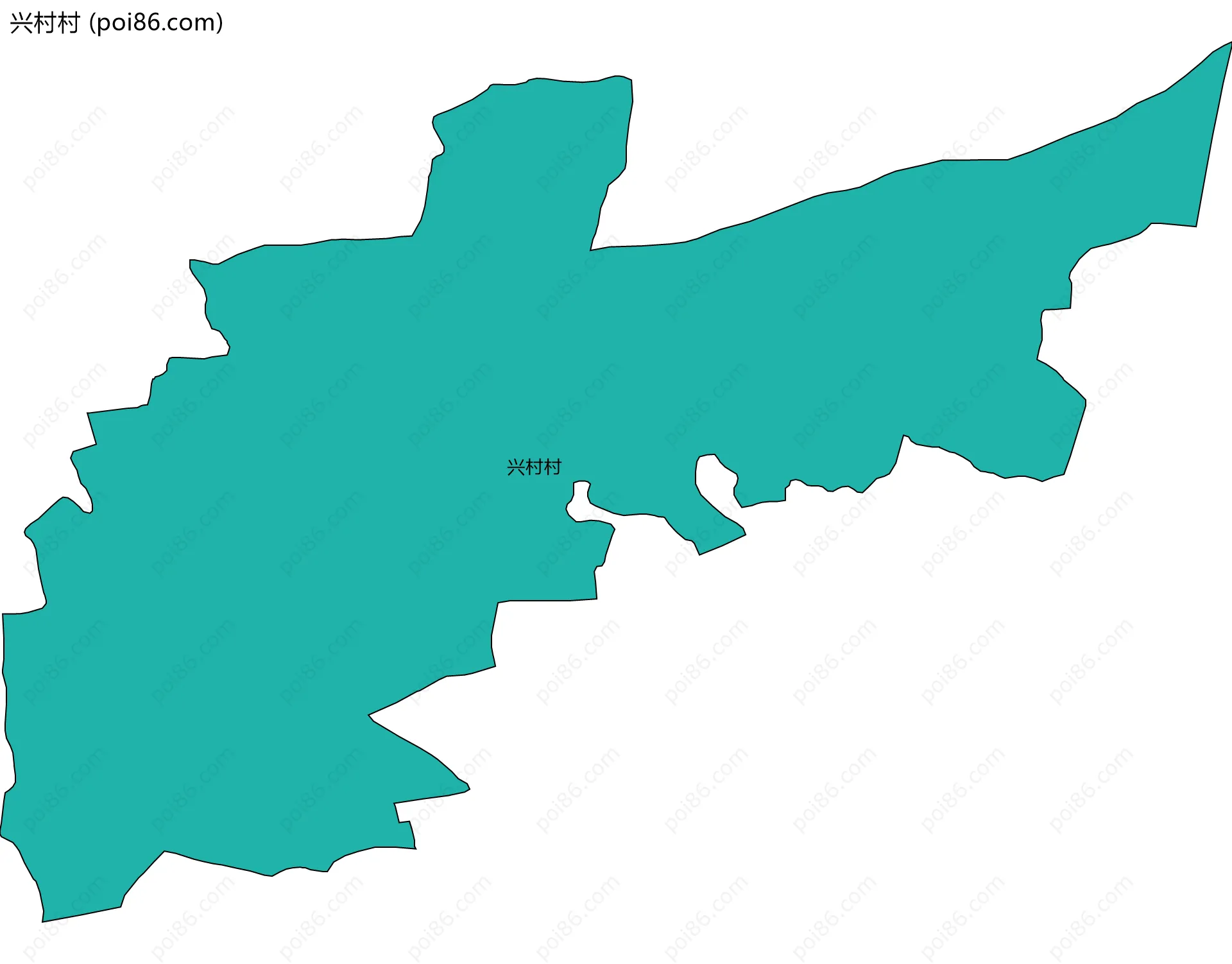 兴村村边界地图