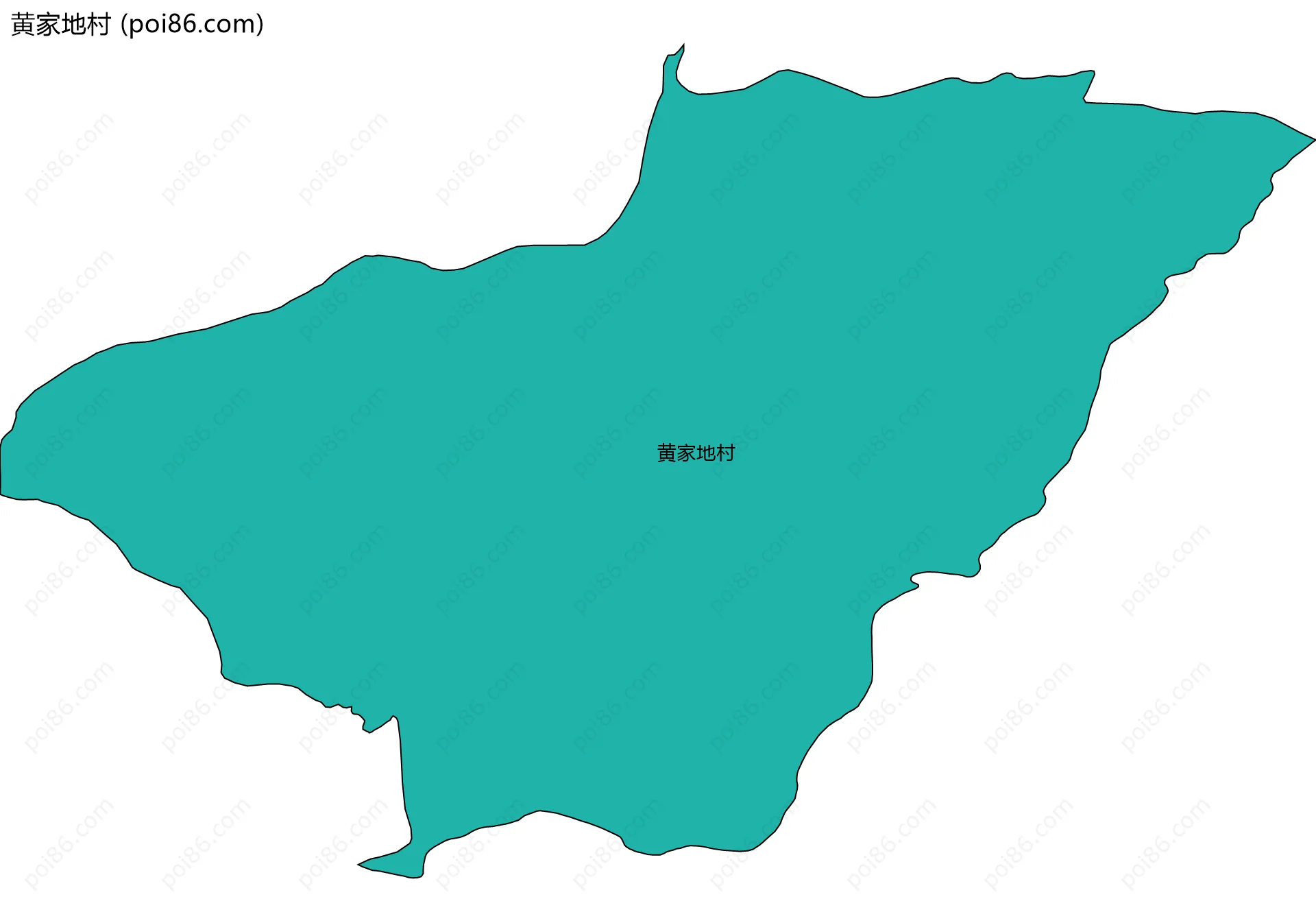 黄家地村边界地图