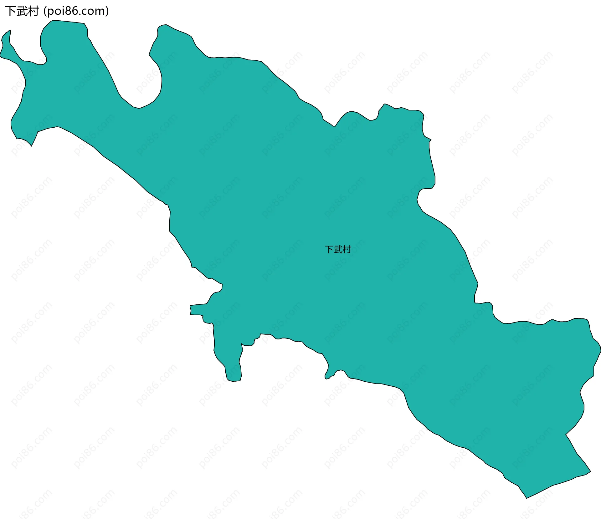 下武村边界地图